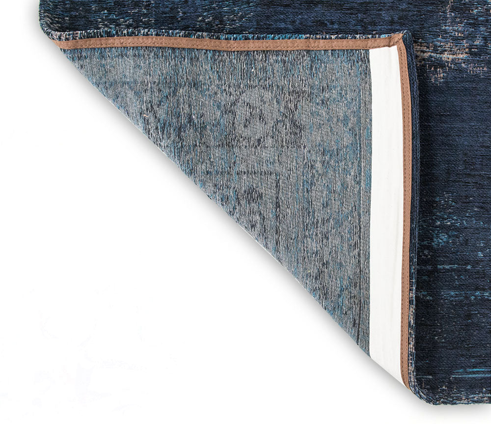 Teppich MEDALLION BLAU NACHT granatrot