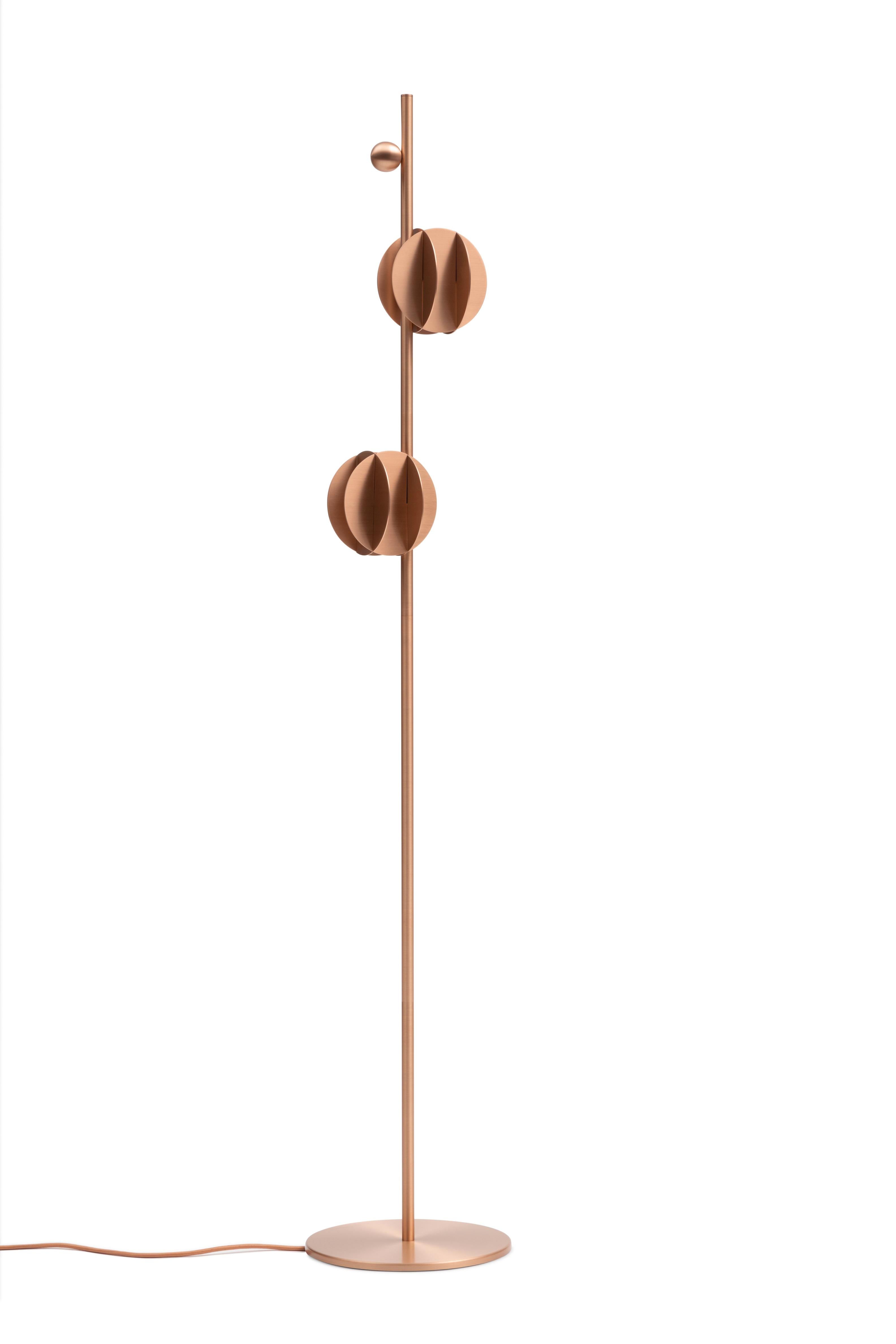 EL copper floor lamp