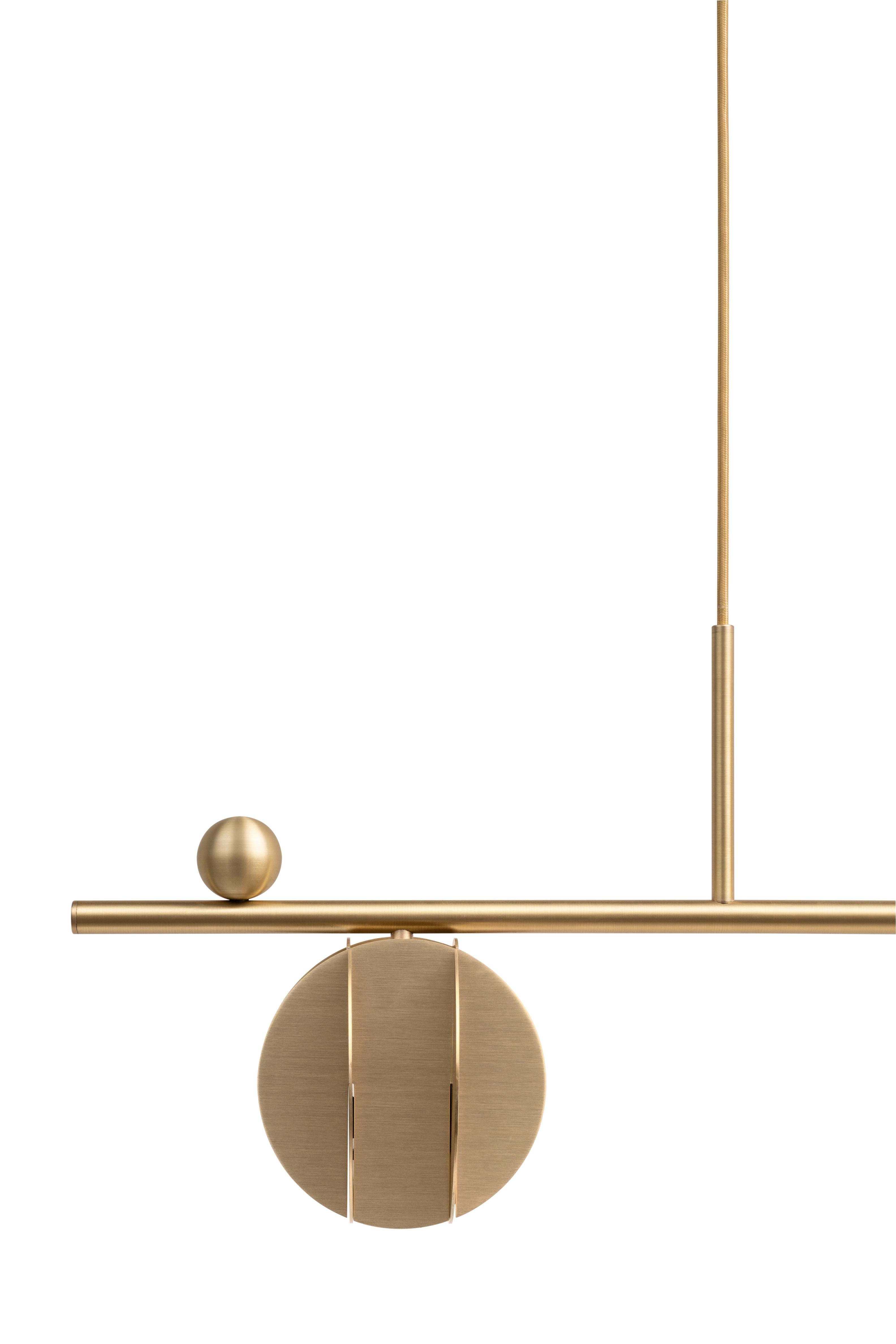 Hanging Lamp EL HORIZONTAL Brass