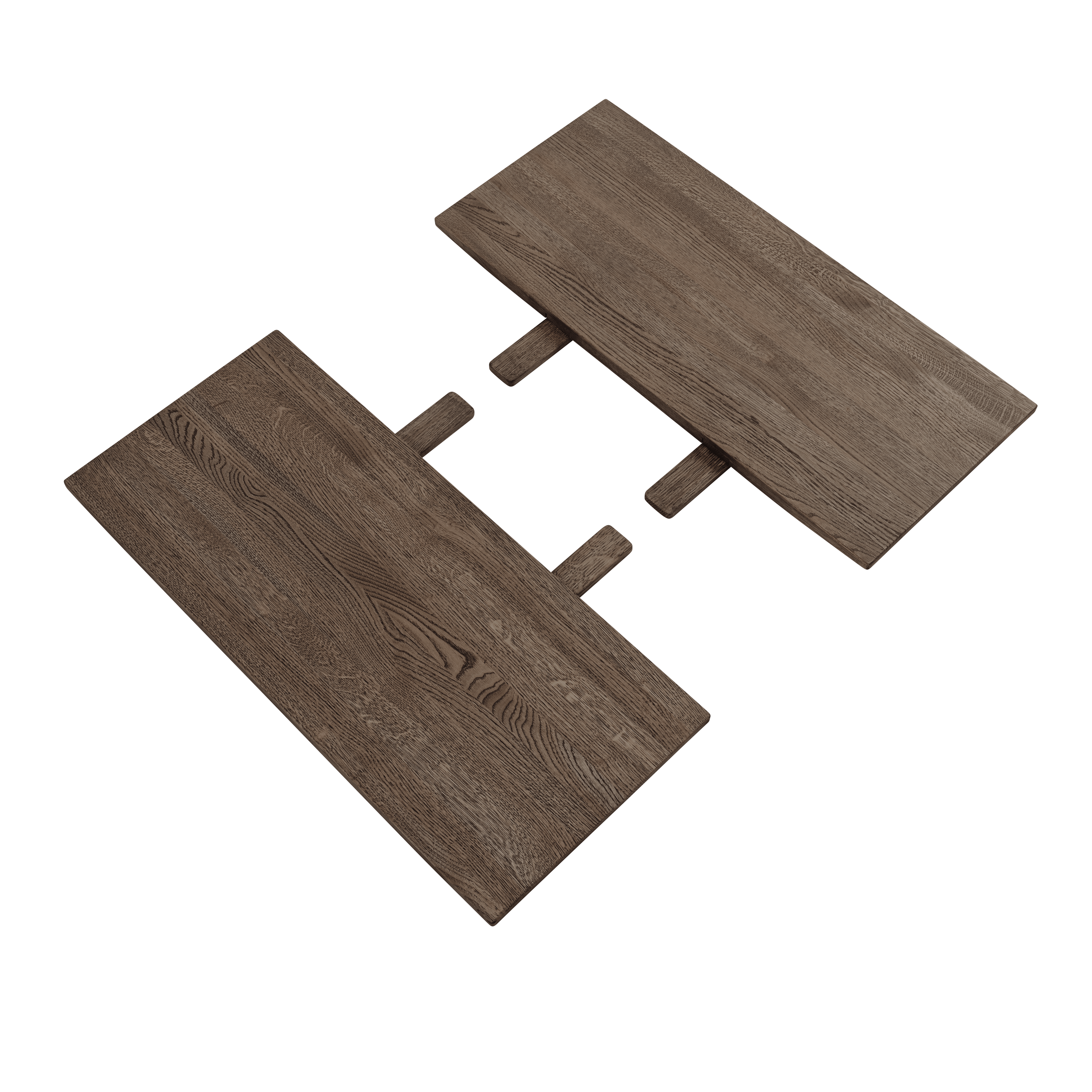 Uitschuifbare tafel EARNEST donkergeolied eiken