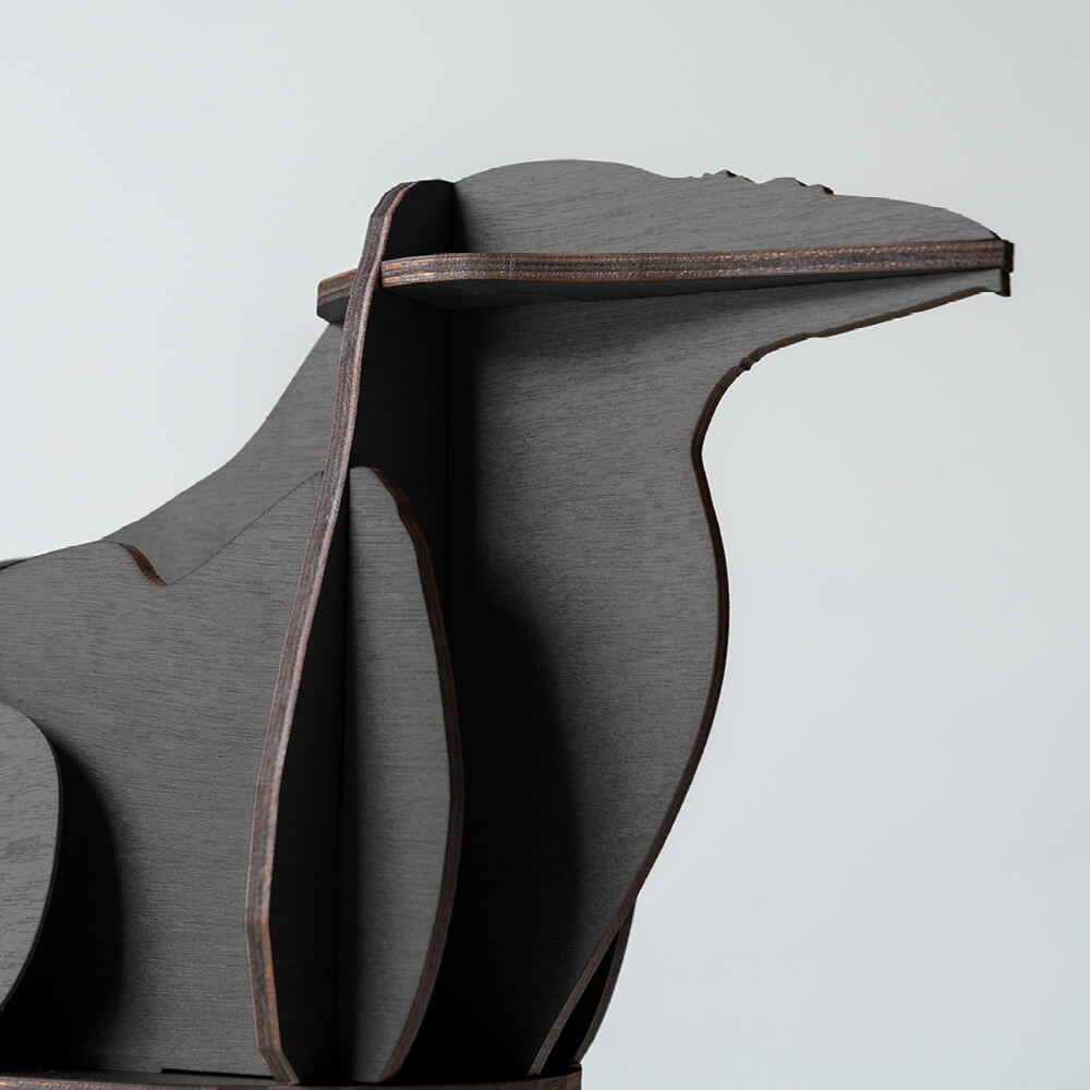 Decoratieve figuur EDGAR zwart