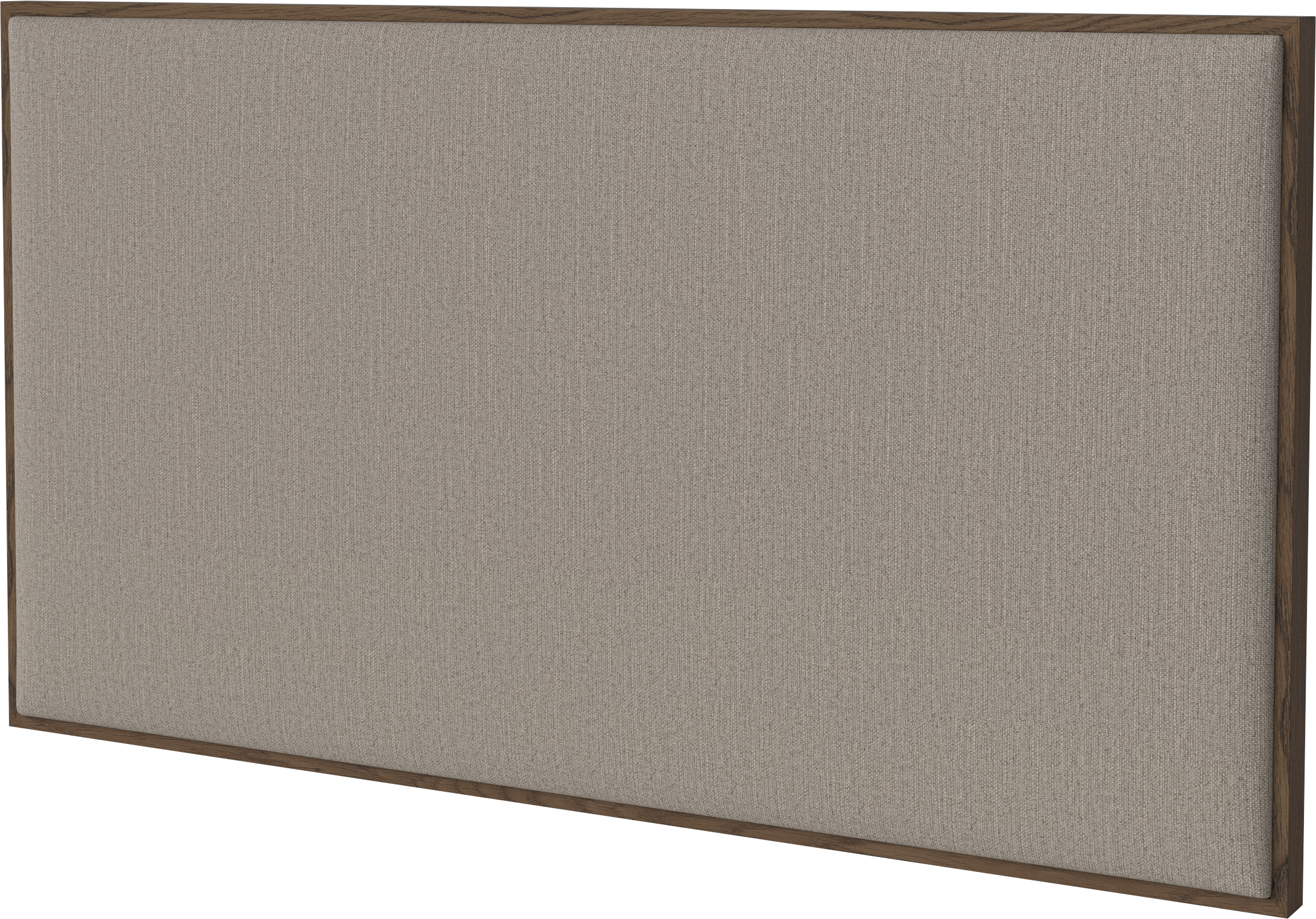 Gestoffeerde hoofdkussen ELTON donker eikenhout