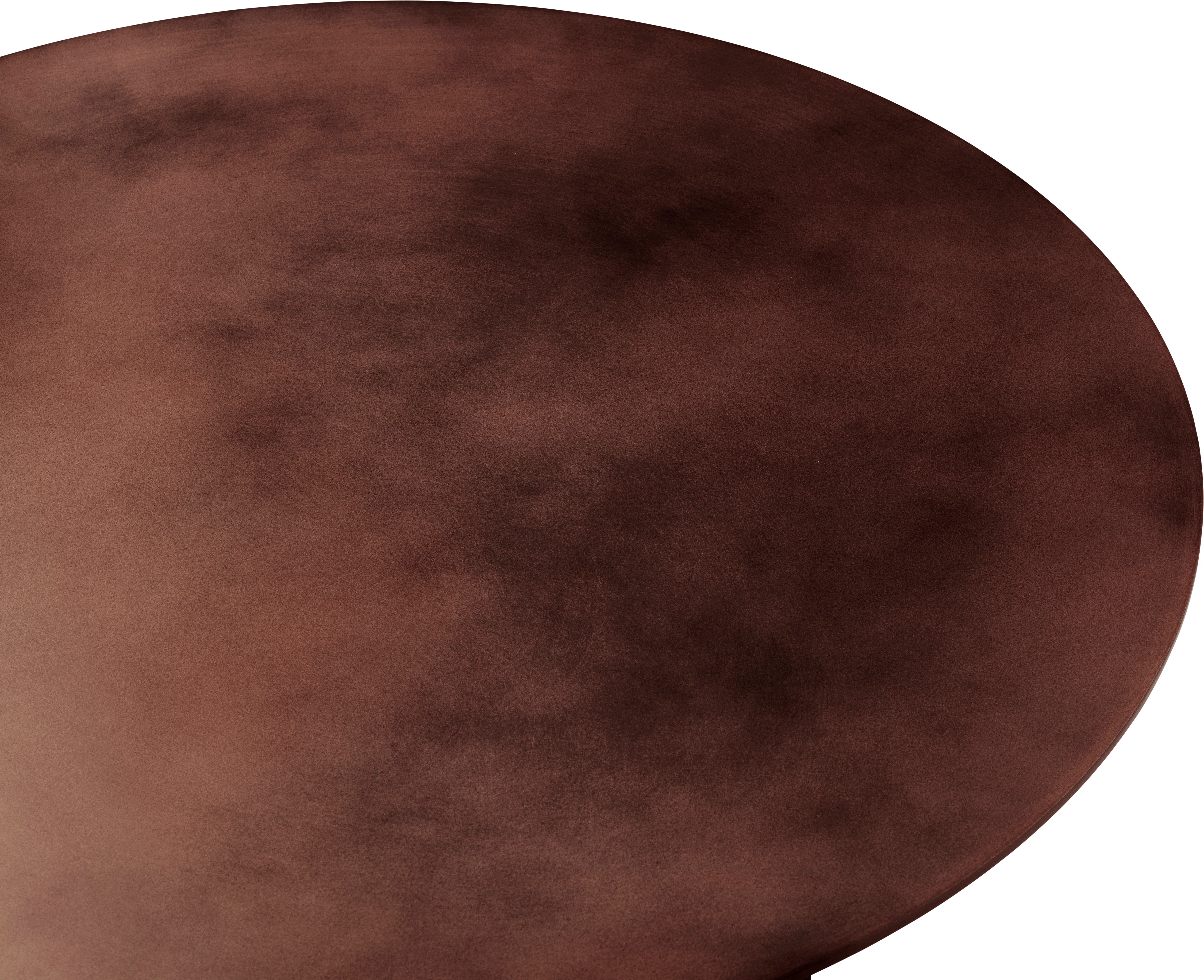 Epic bruine stalen salontafel