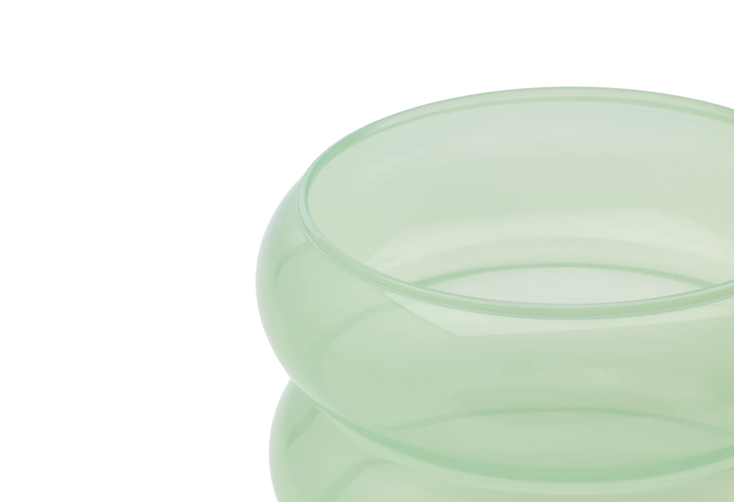 Wazon BUBBLE zielone szkło