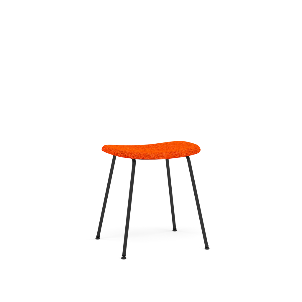 Personalisierbarer FIBER Hocker mit gepolstertem Sitz