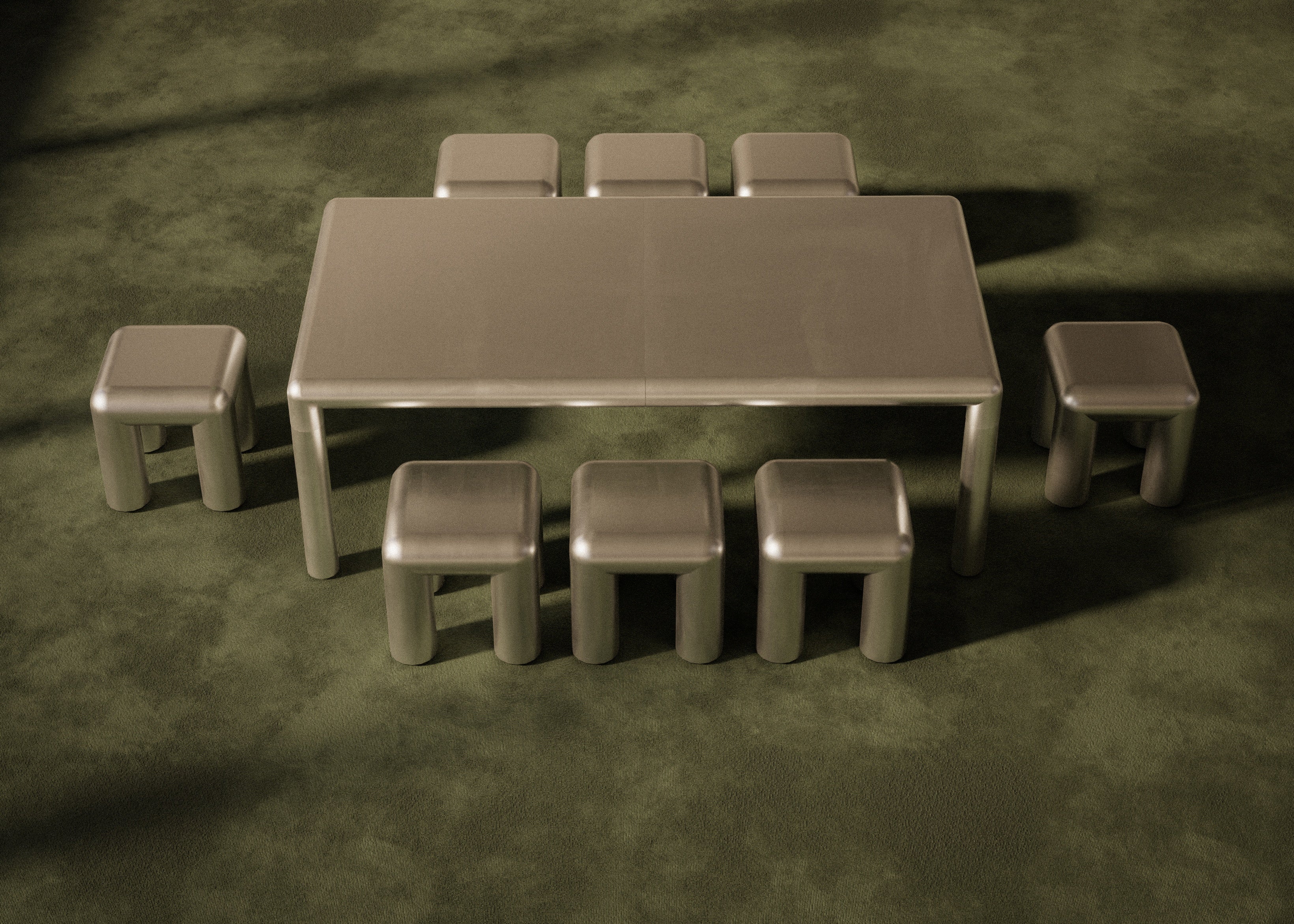 Bijzettafel CUBIO aluminium