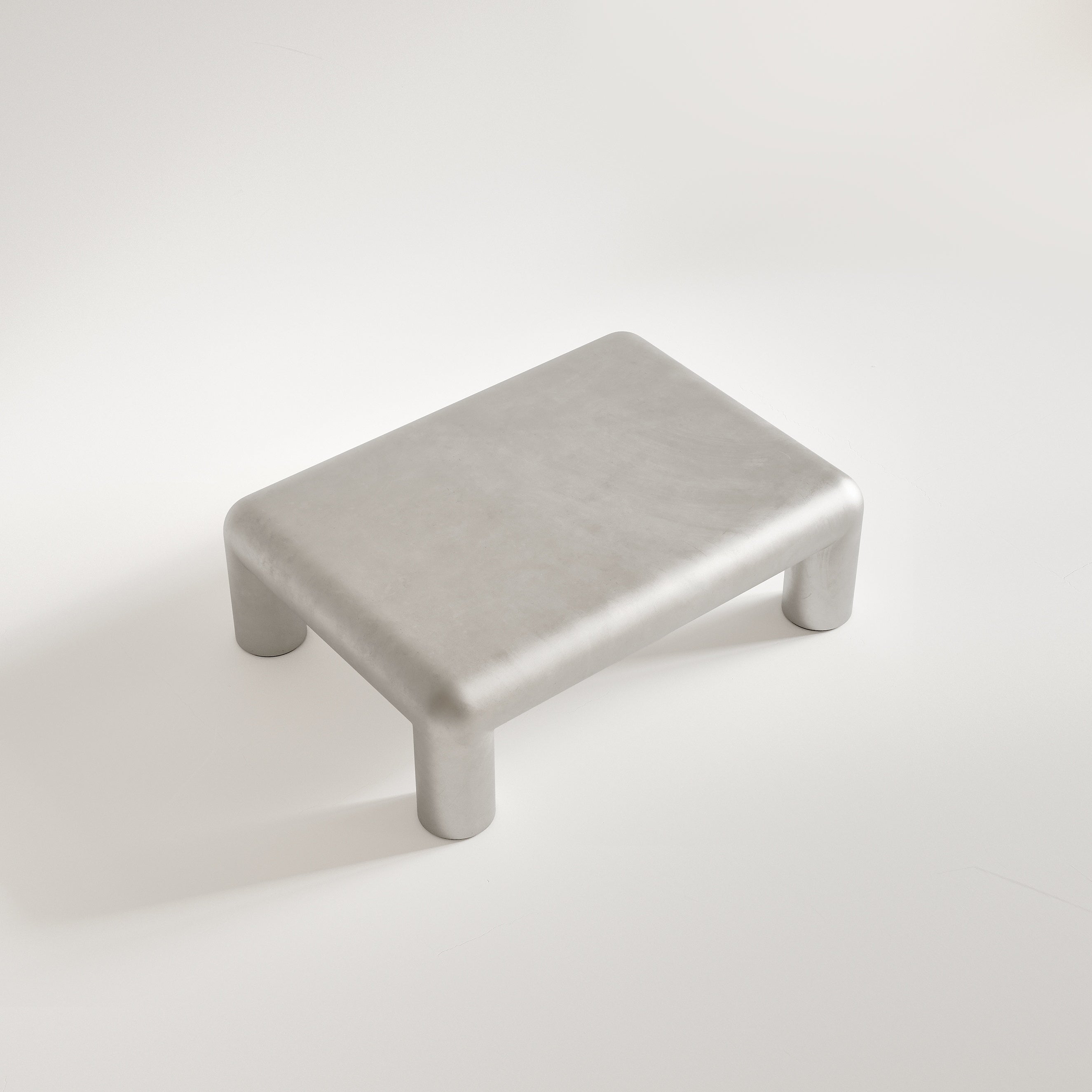 Rechteckiger Couchtisch CUBIO Aluminium