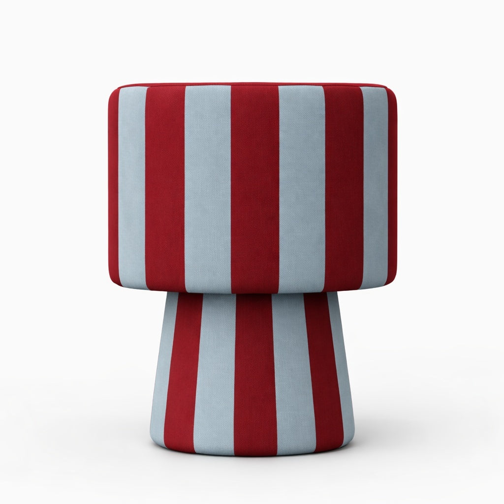 Draaistoel LINEA SOFT bordeaux met blauw