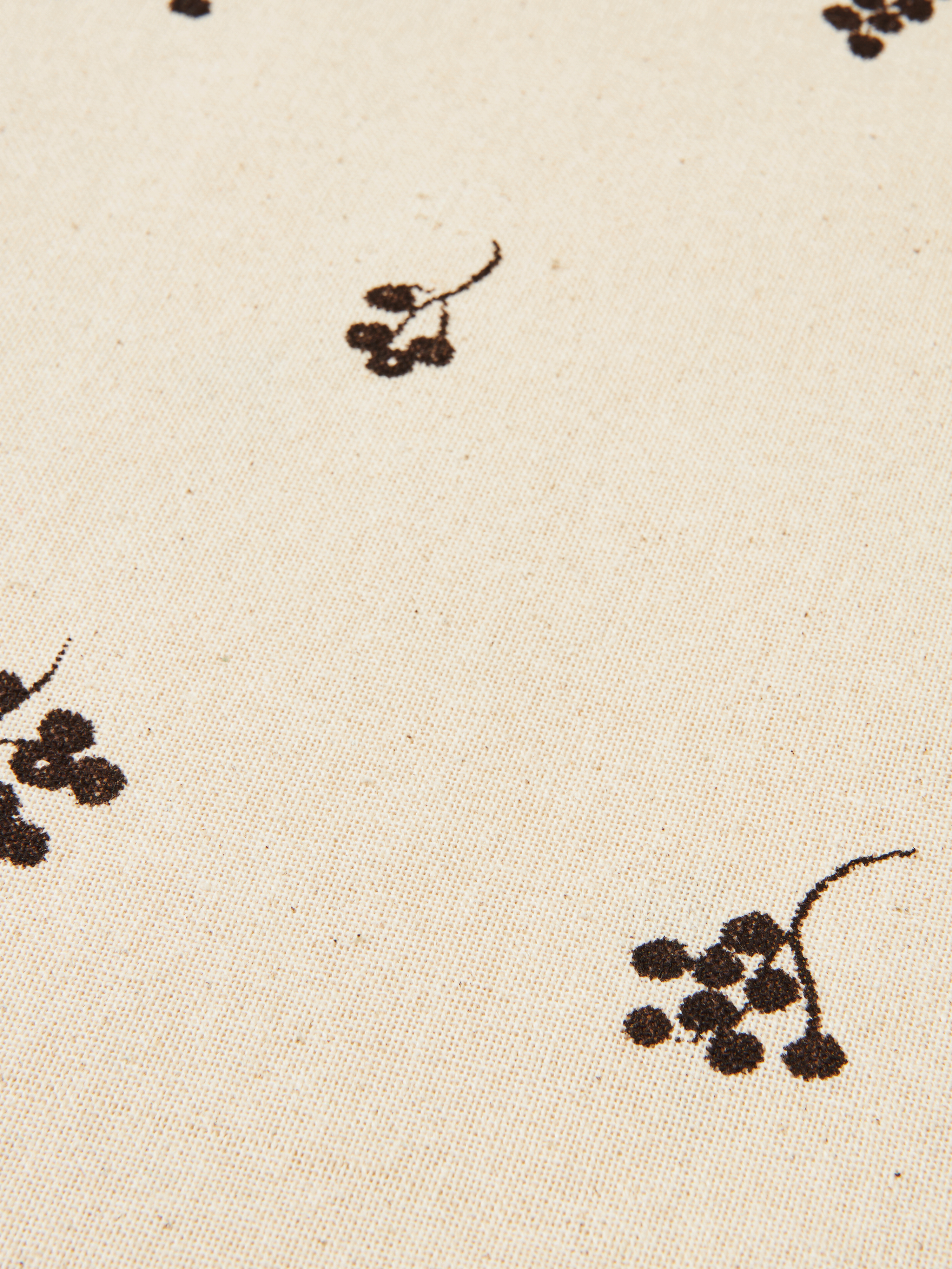 Tischdecke BAIES cremefarben mit braunem Muster