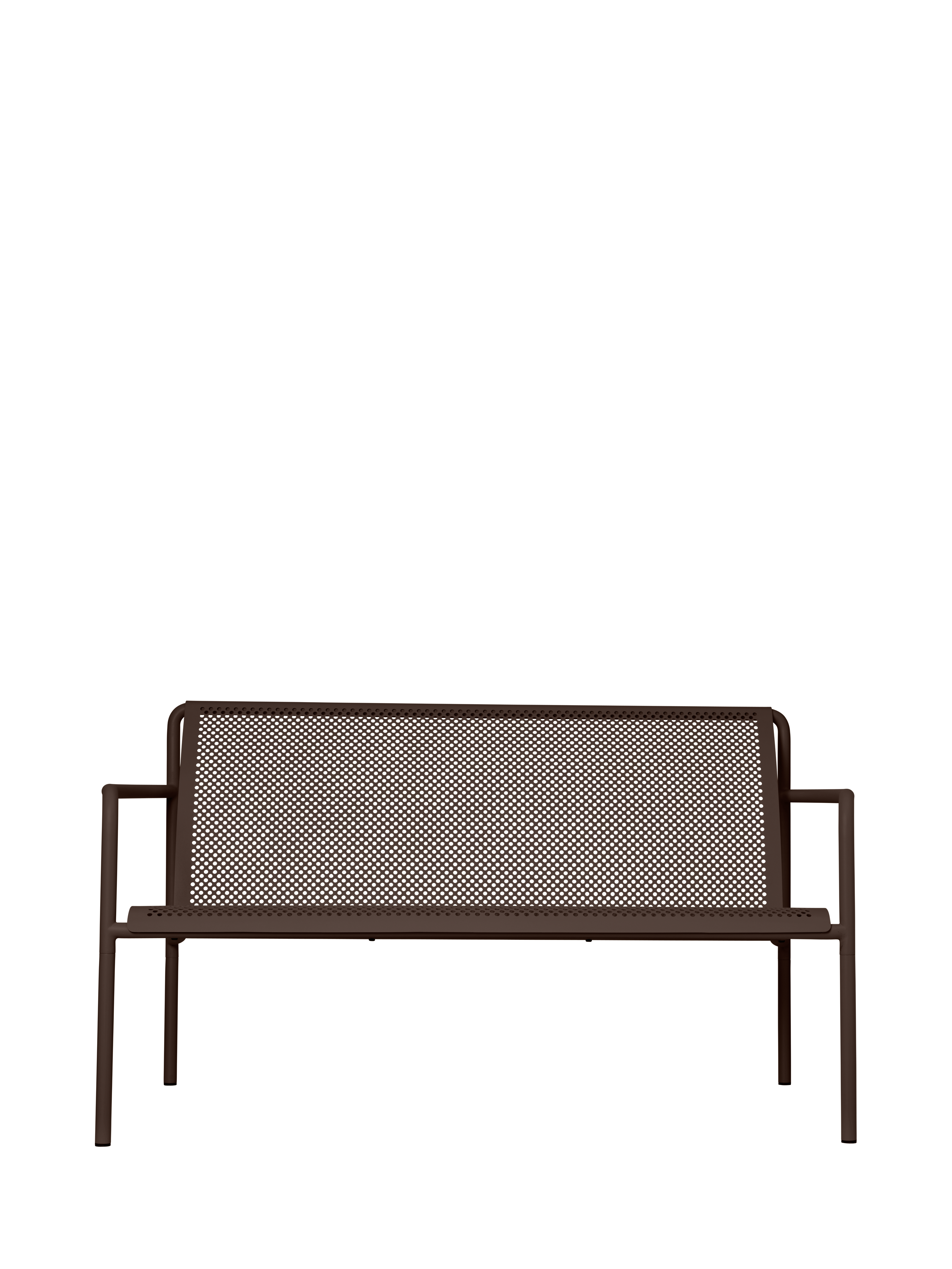 Garten-Sofa für 2 Personen DAPPLE dunkle Schokolade