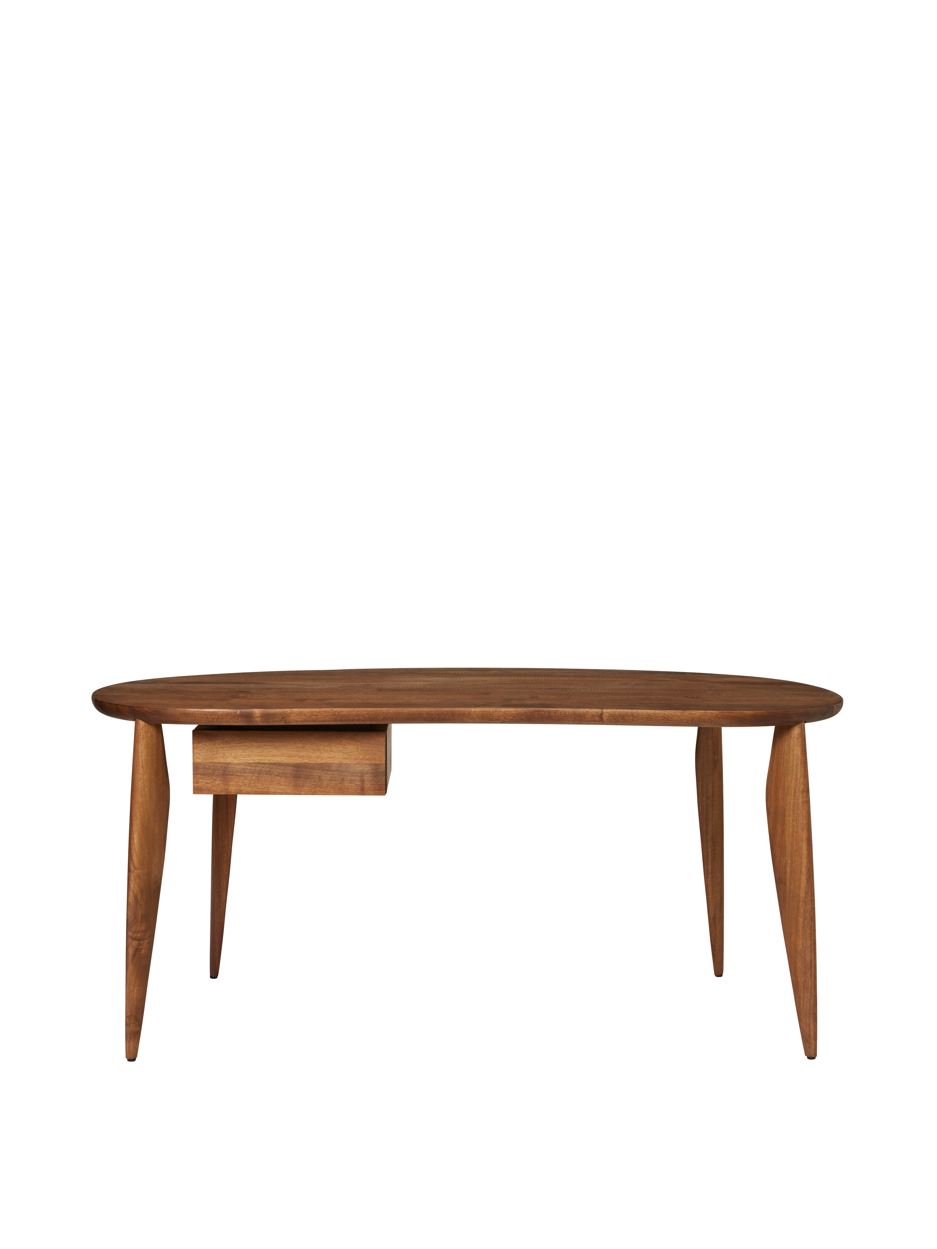 Desk with drawer FEVE walnut wood