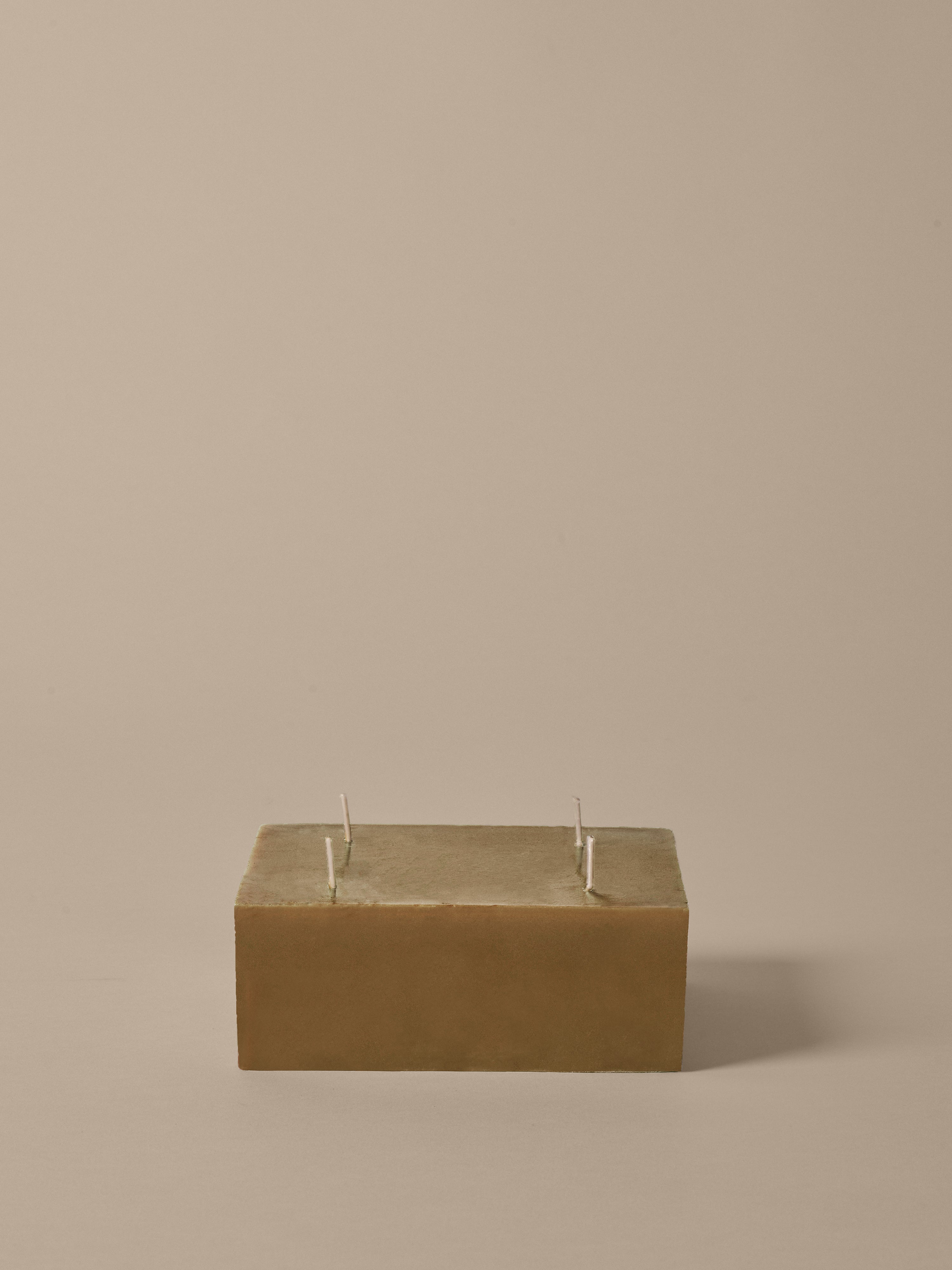 Kerze BURREN BLOCK braun