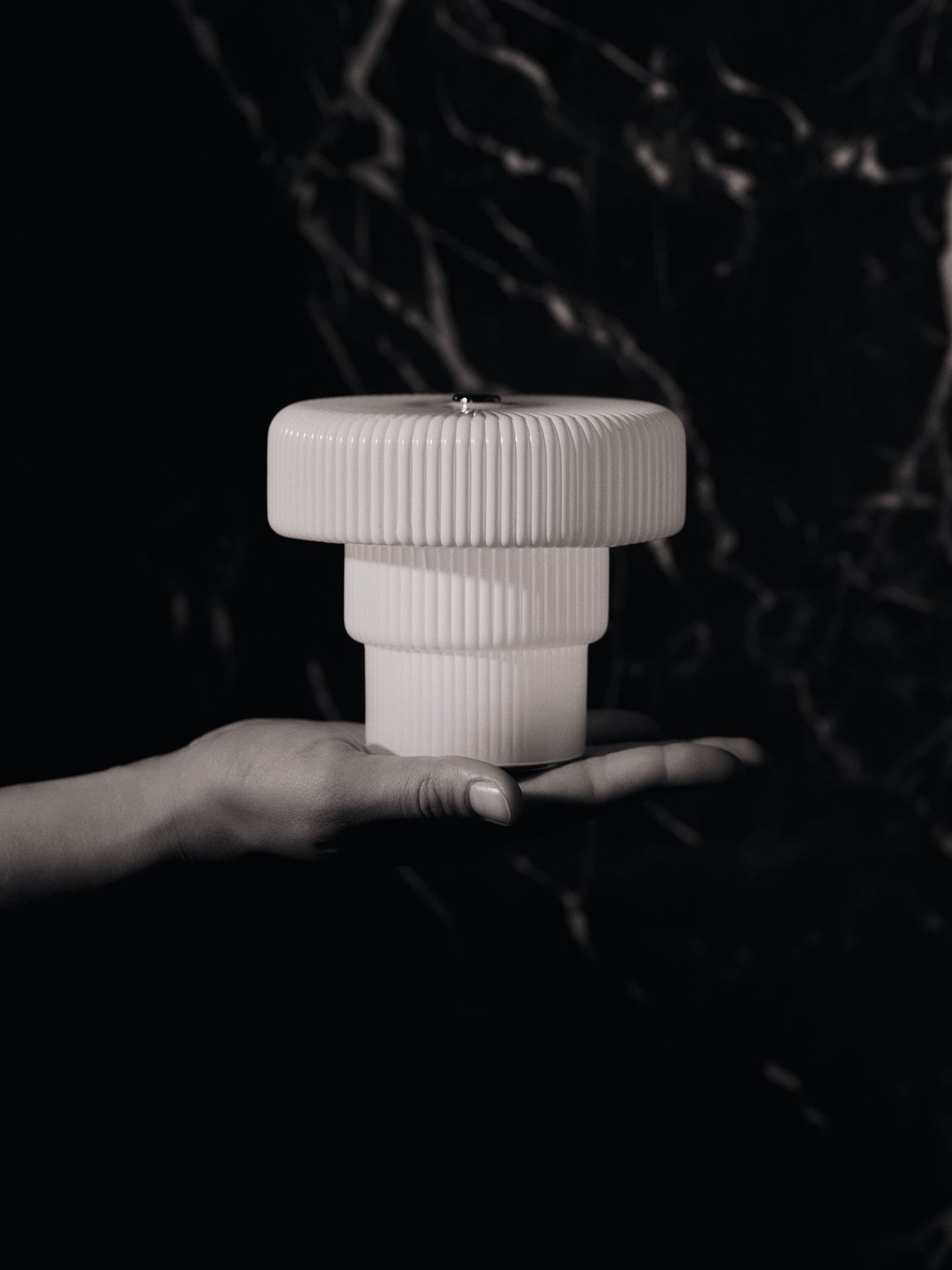 Draagbare lamp RIPPLE wit