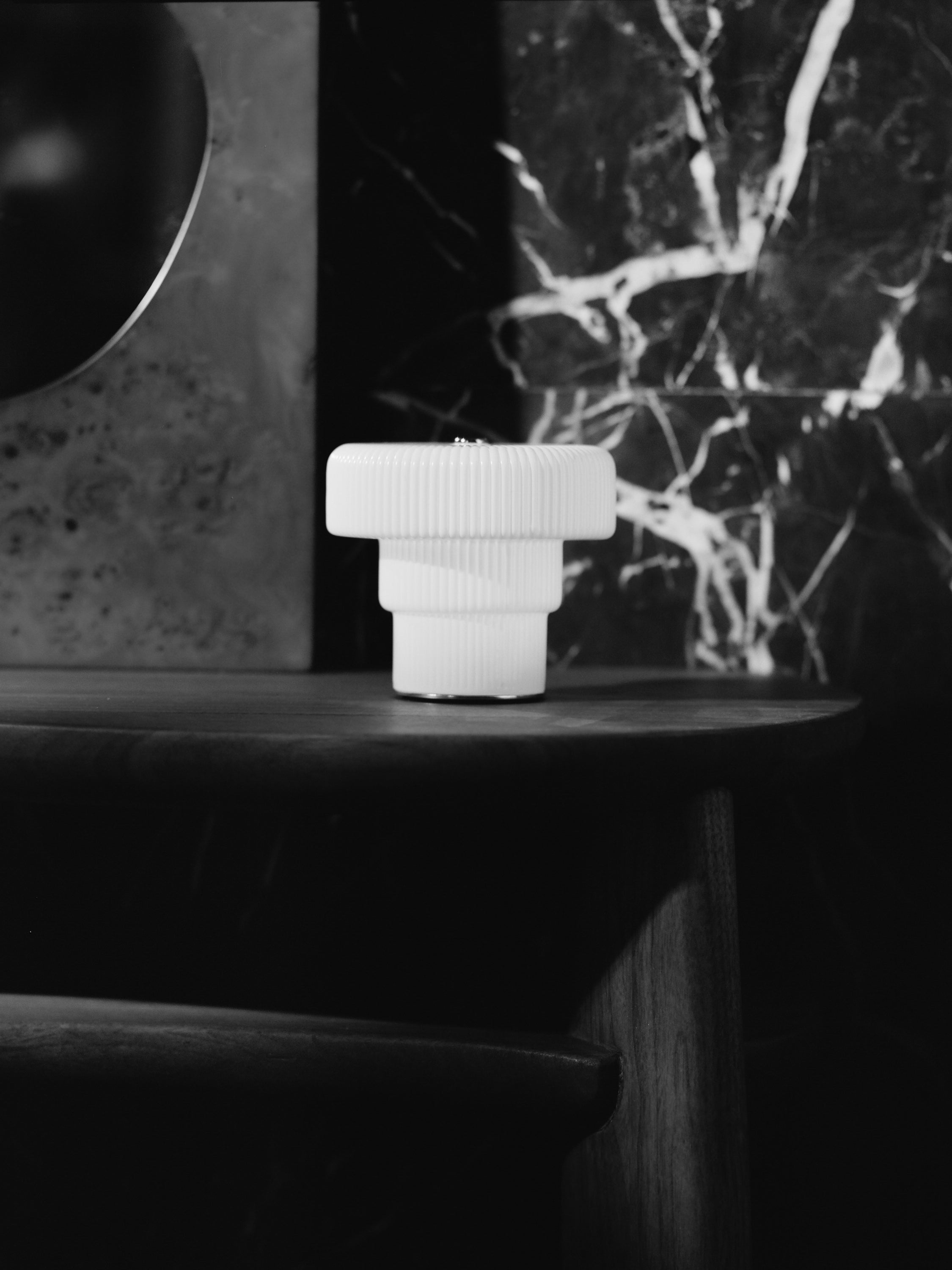 Draagbare lamp RIPPLE wit