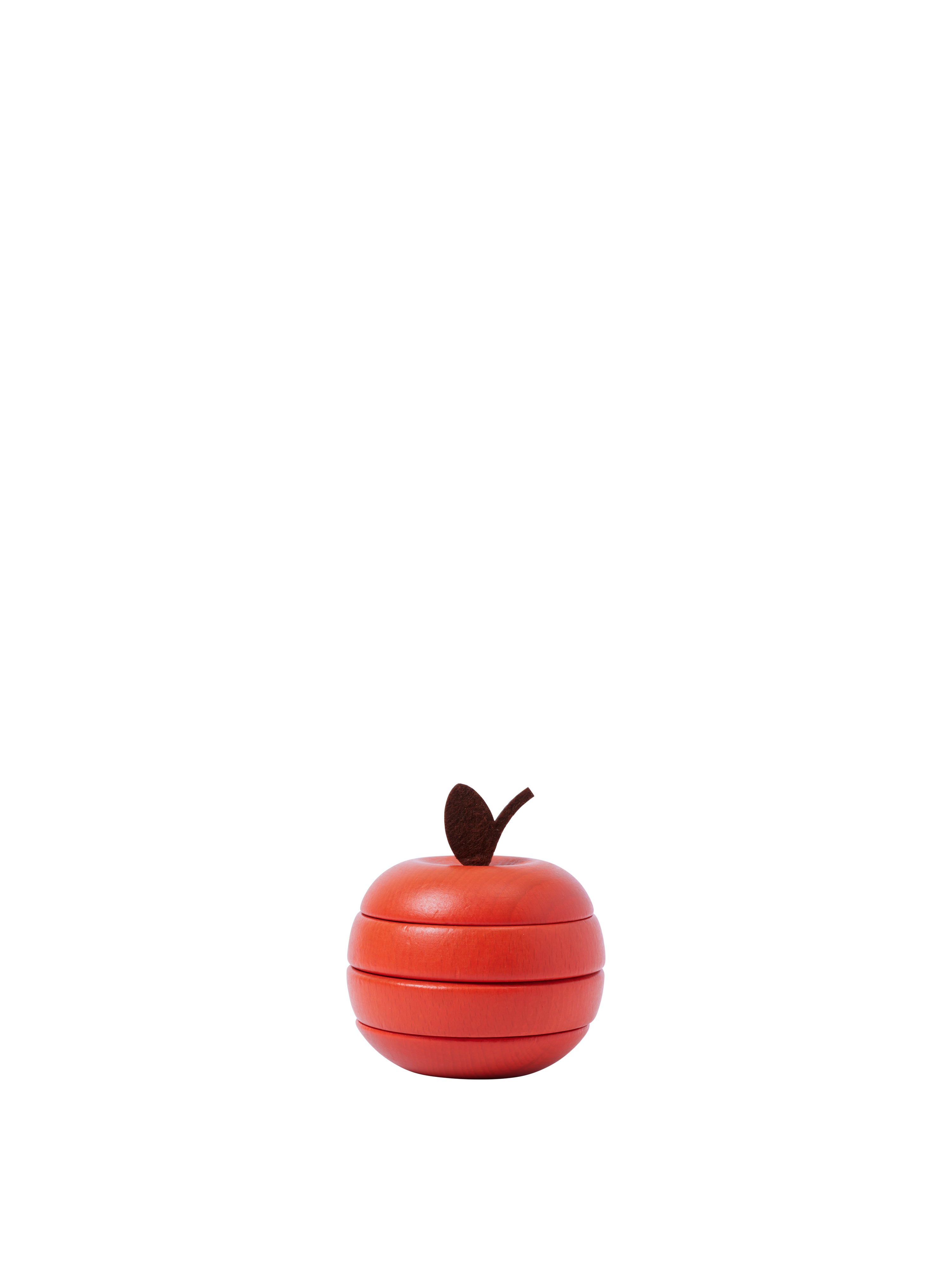 Speelgoedset voor kinderen STAPELENDE APPLE EN PEER van beukenhout