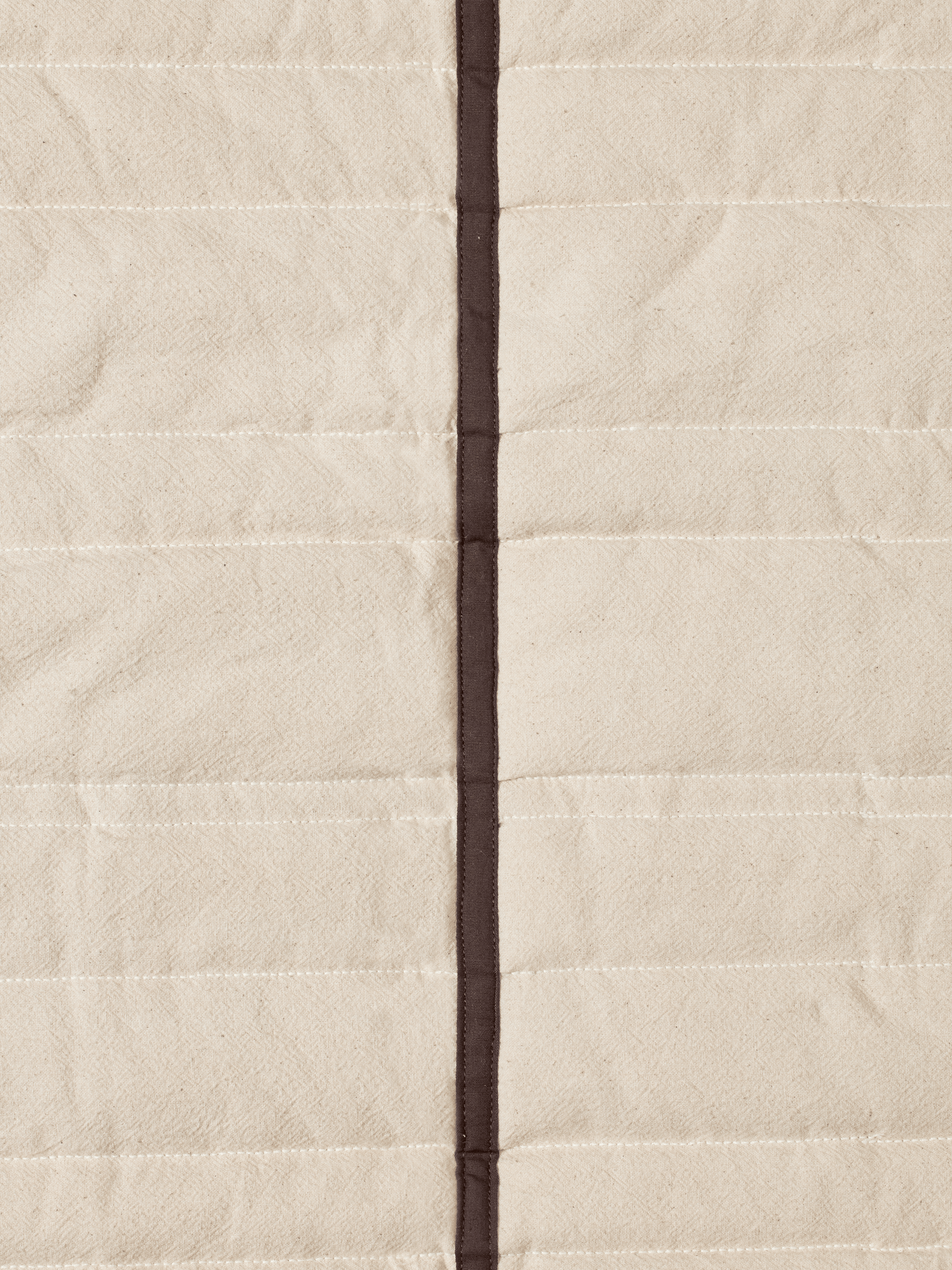 VARI cream bedspread with brown