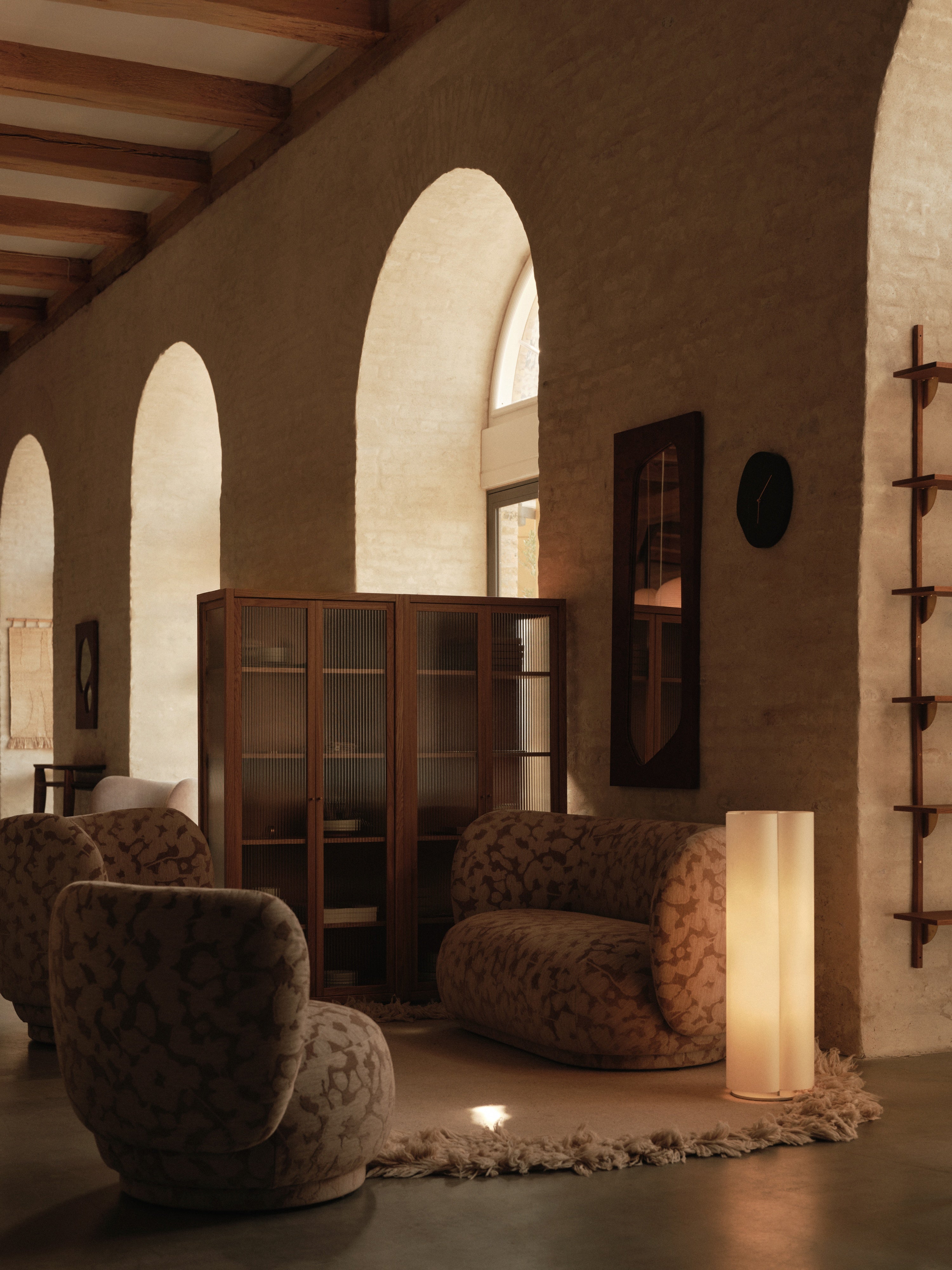 RICO PICCOLO LOUNGE Chocolate Swivel Armchair with Sand