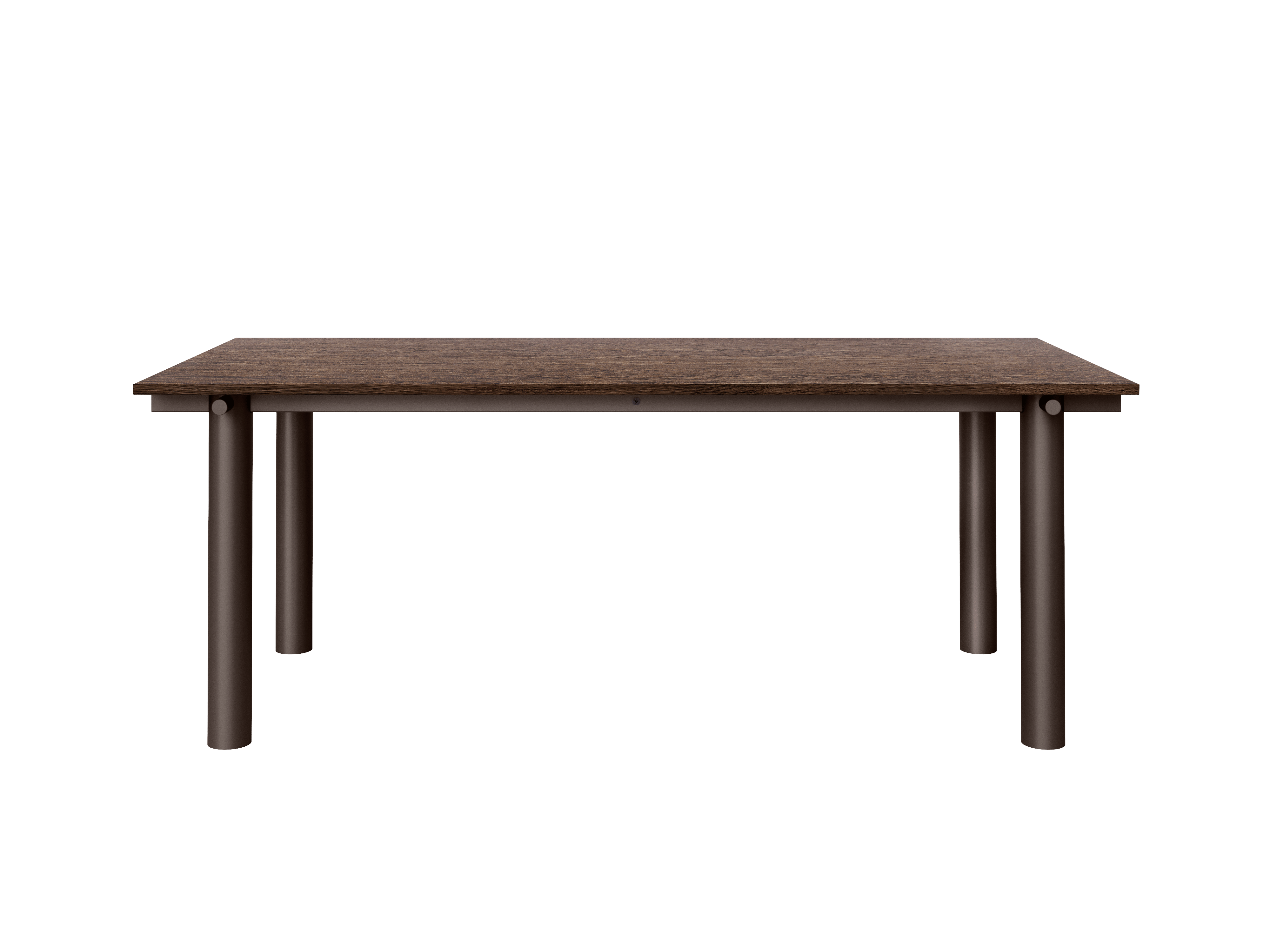 ATURA Table with Dark Oak Top and Chocolate Base