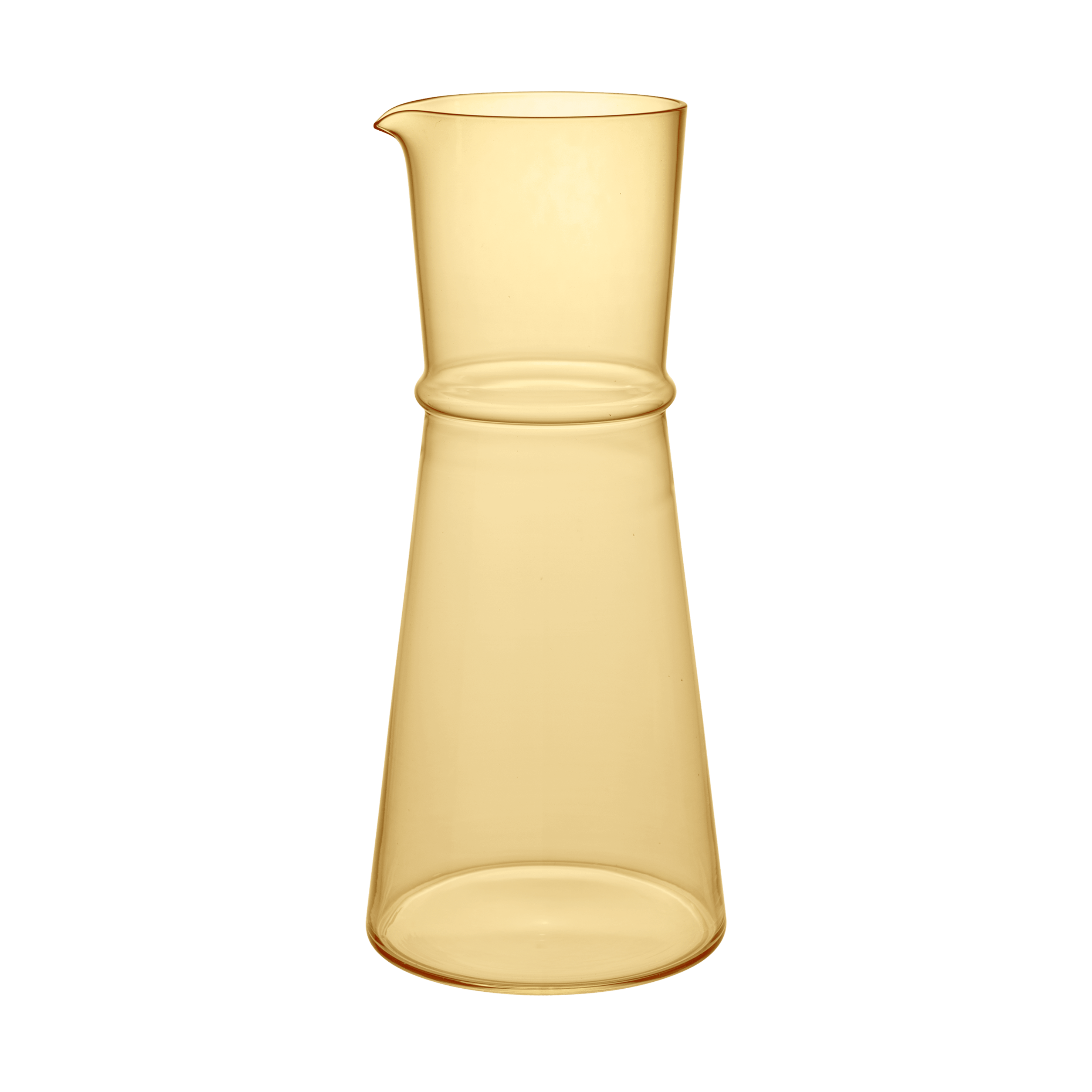 Glazen karaf BOYA transparant amberkleurig
