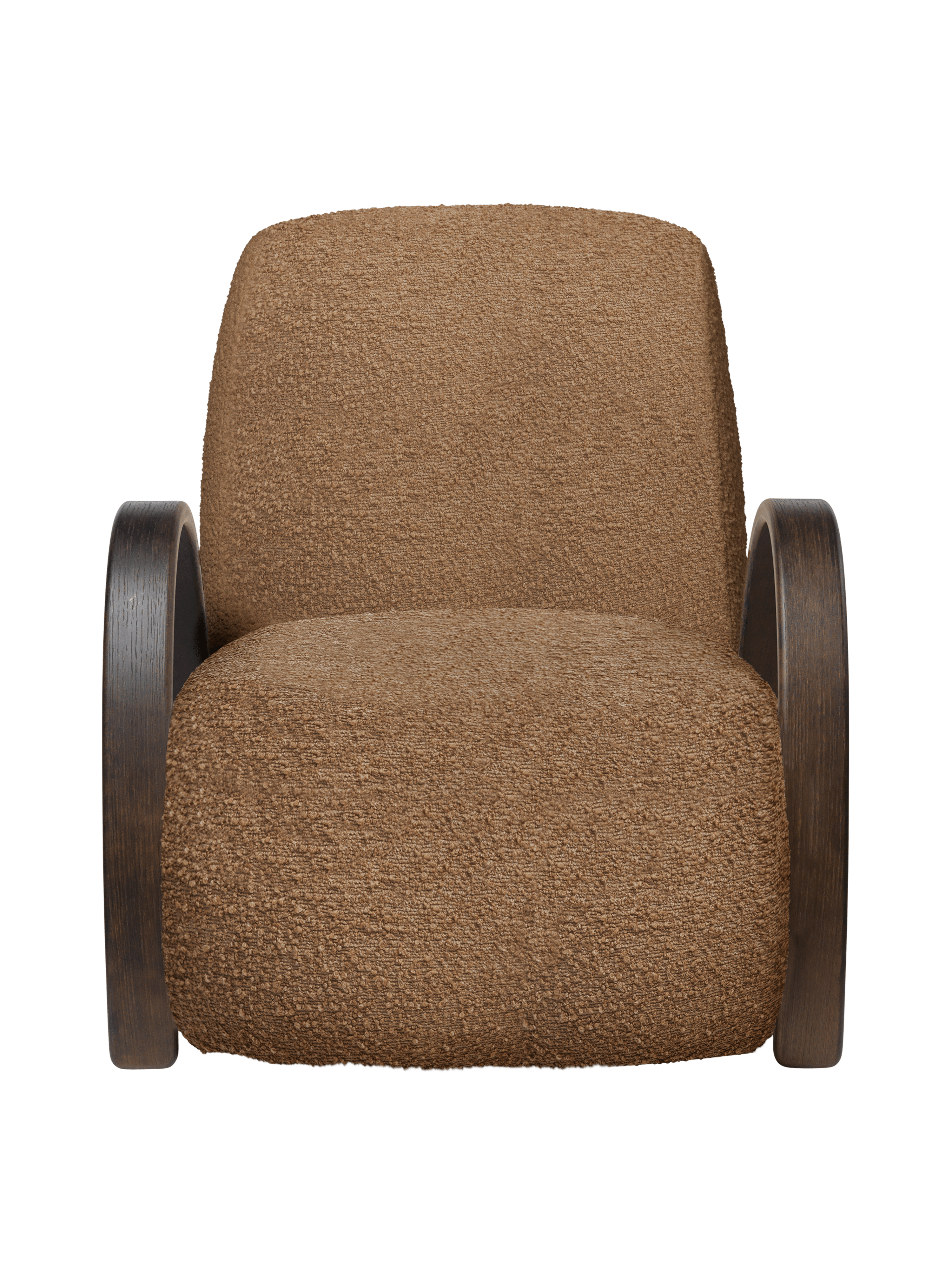 Sessel BUUR LOUNGE braun Boucle