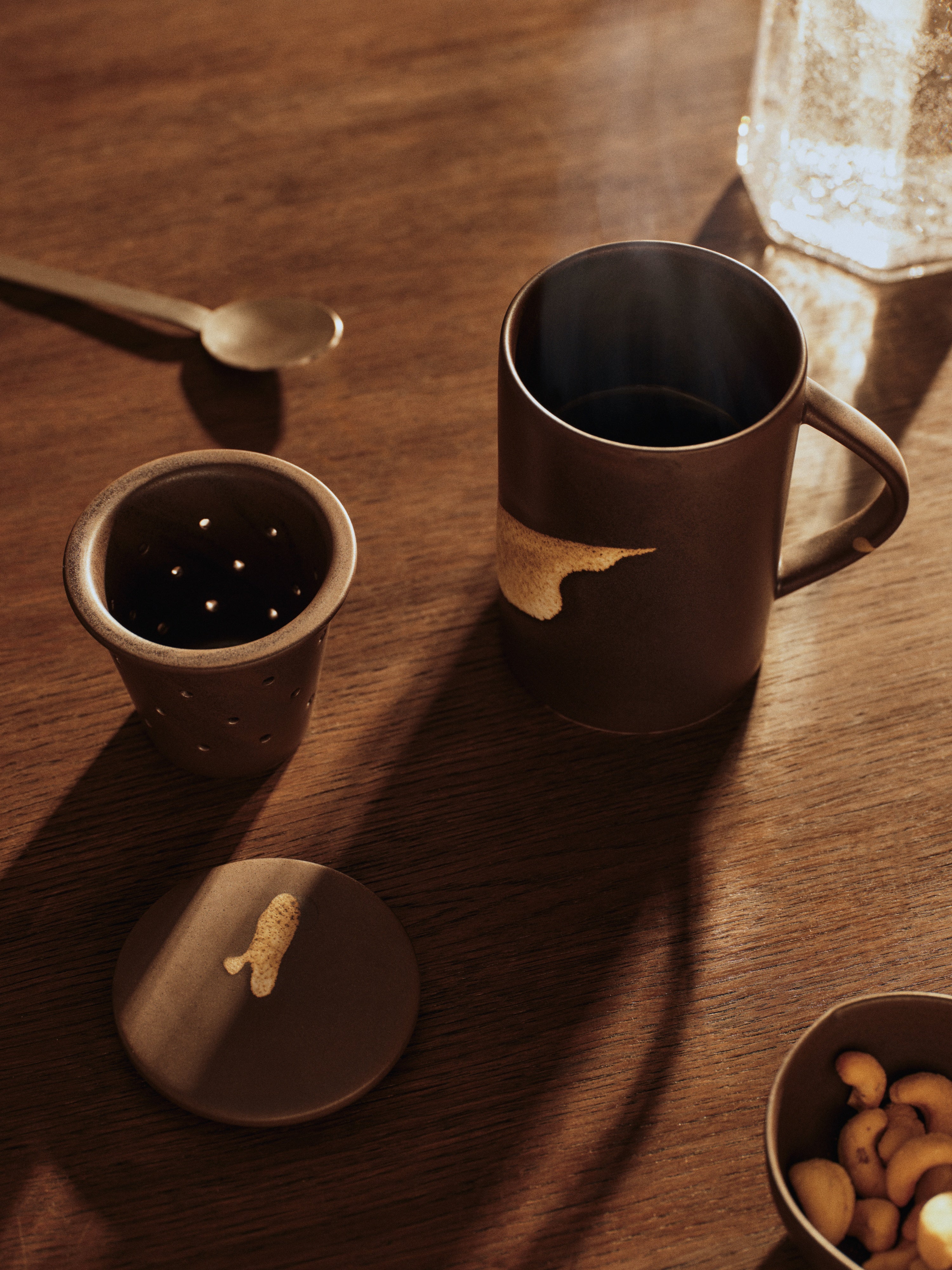 Kaffeebecher mit Deckel KOYO dunkelbraun