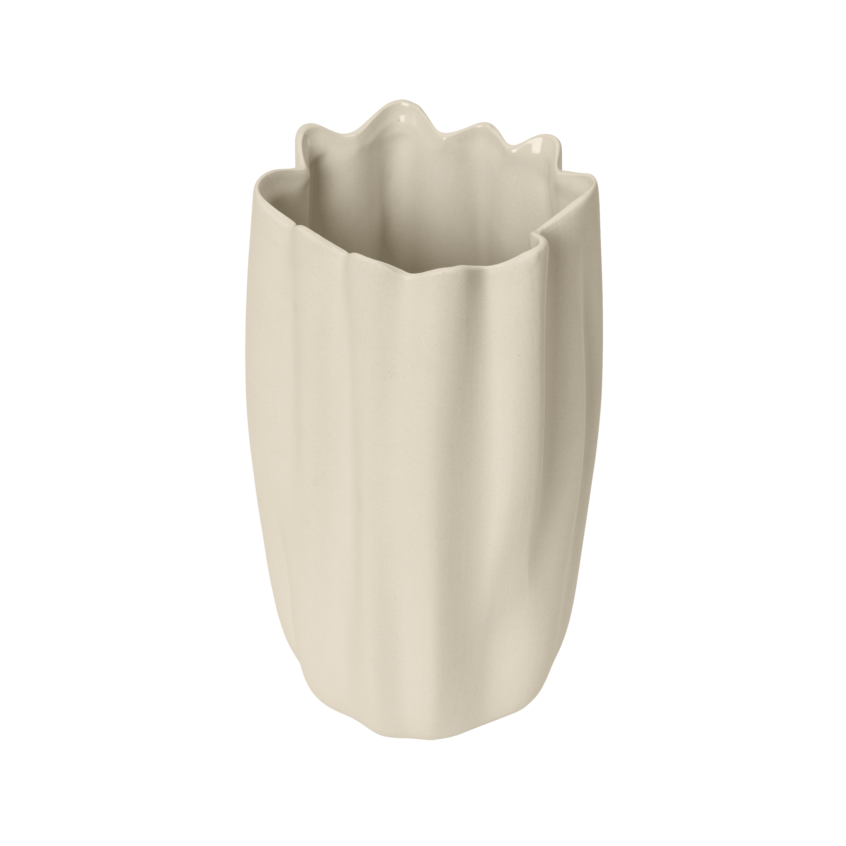 Vase NIUM gebrochenes Weiß