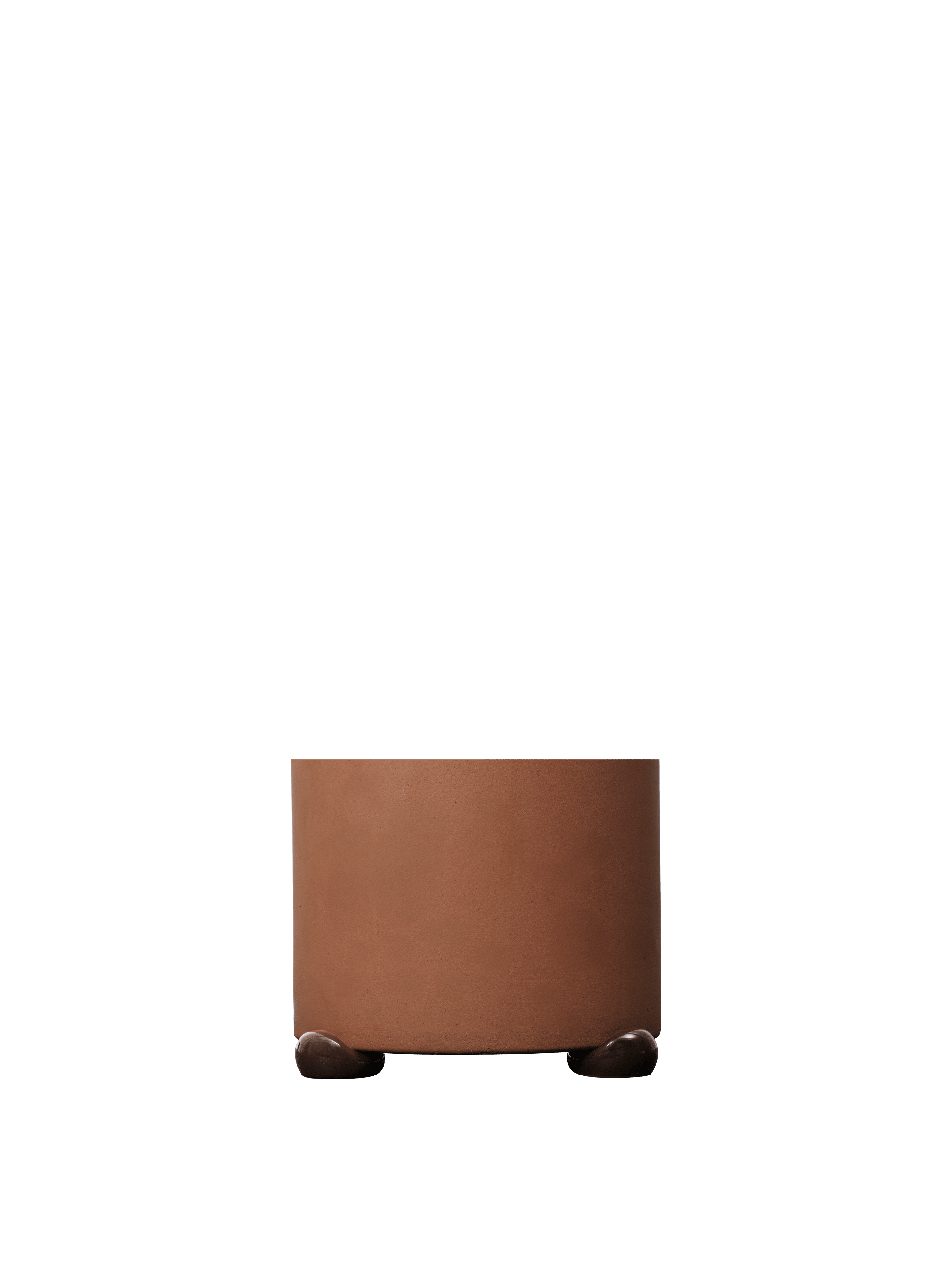 Set onderzetters voor bloempot NUBE bruin