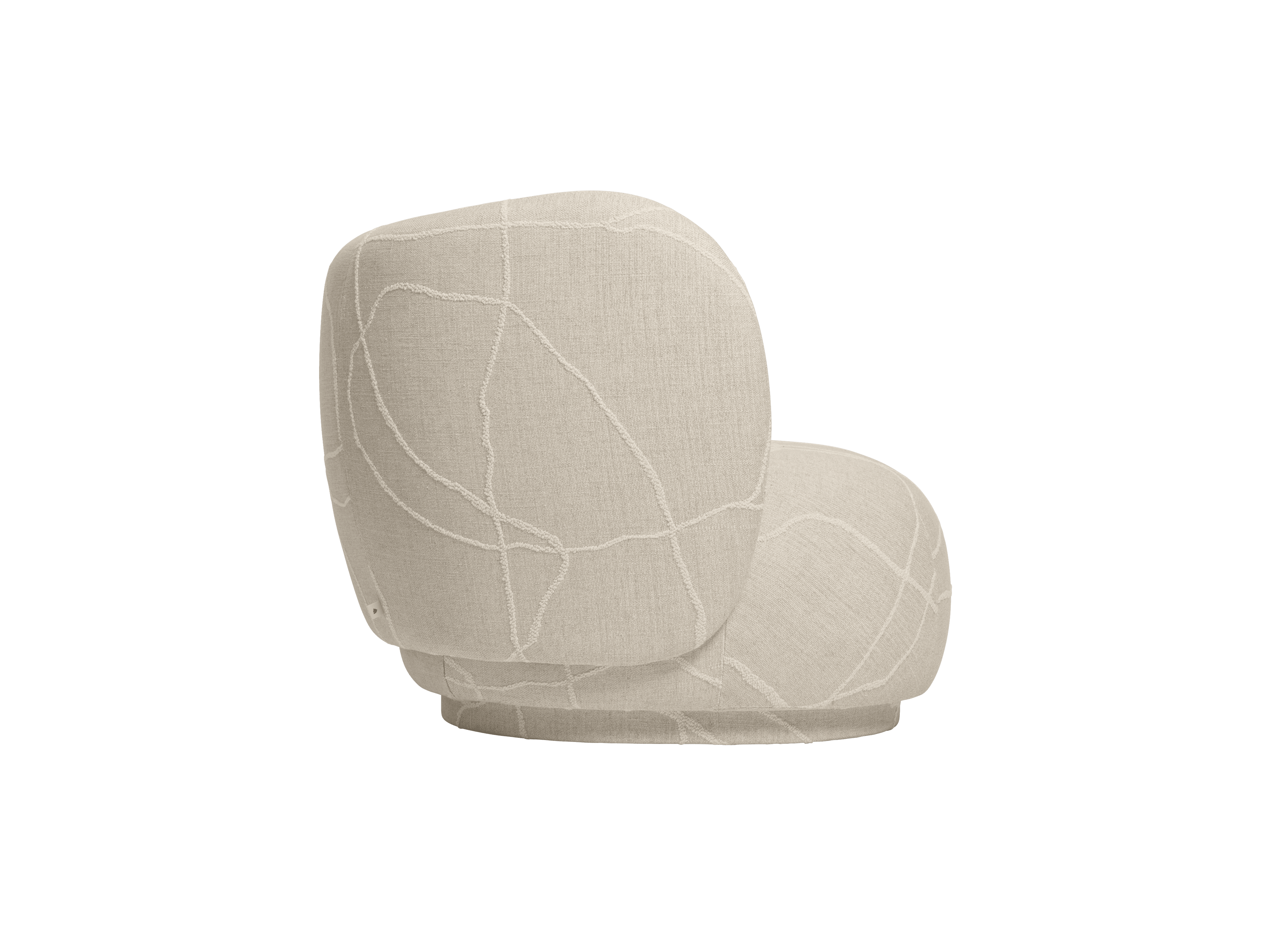 Modulares Sofa RICO Can Lis - Endelement links sandfarben mit Weiß
