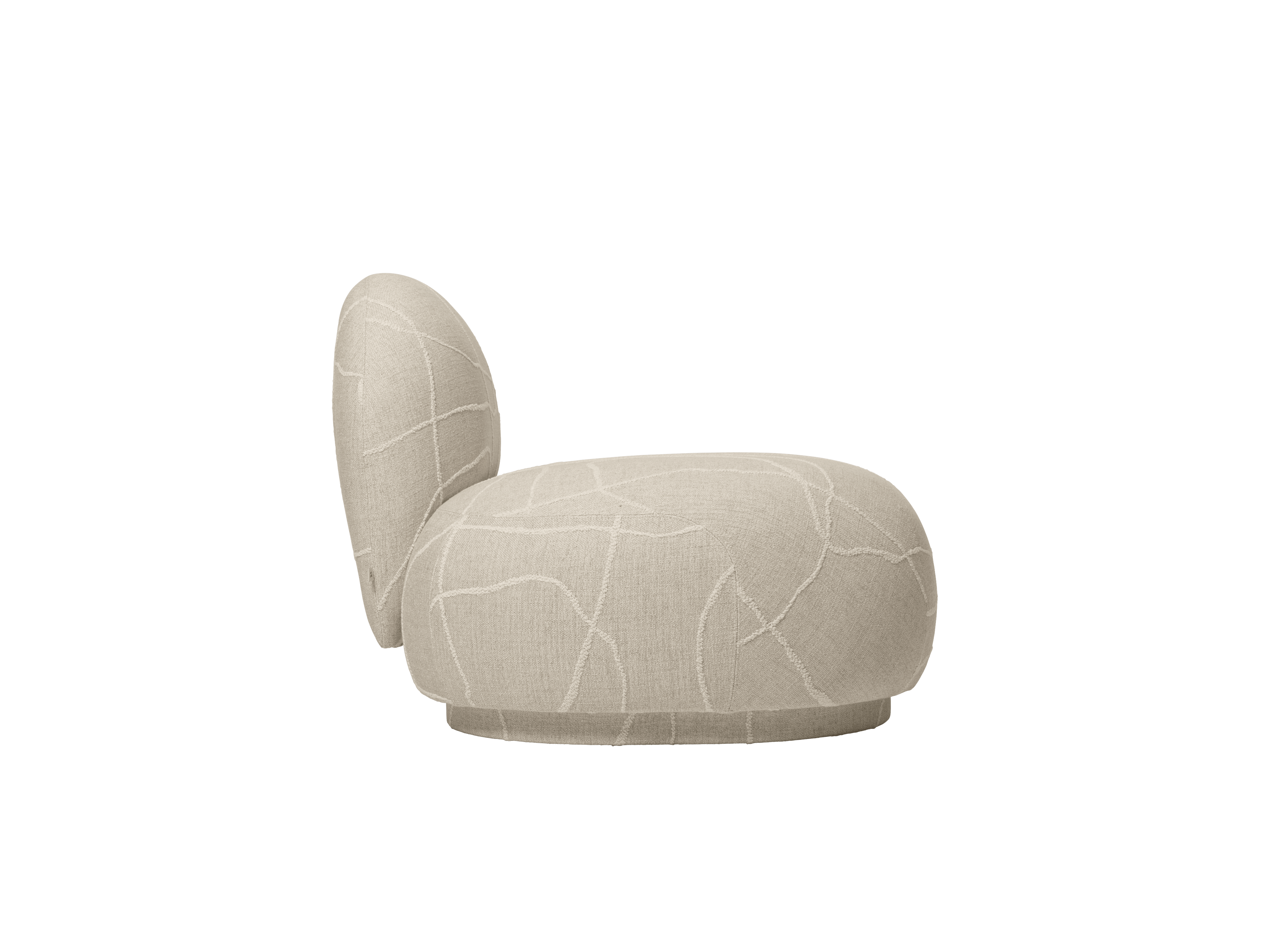 RICO Can Lis Modular Sofa - Left-Open End Element in Sand with White