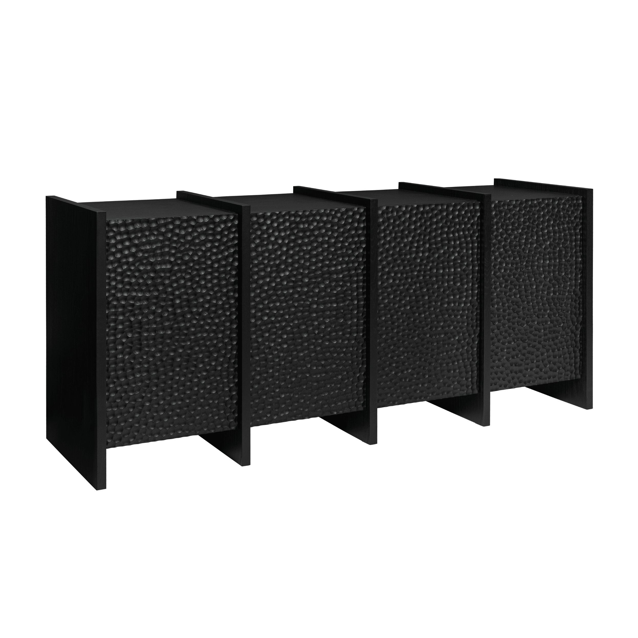 Kommode SCARNI schwarzes Eschenholz
