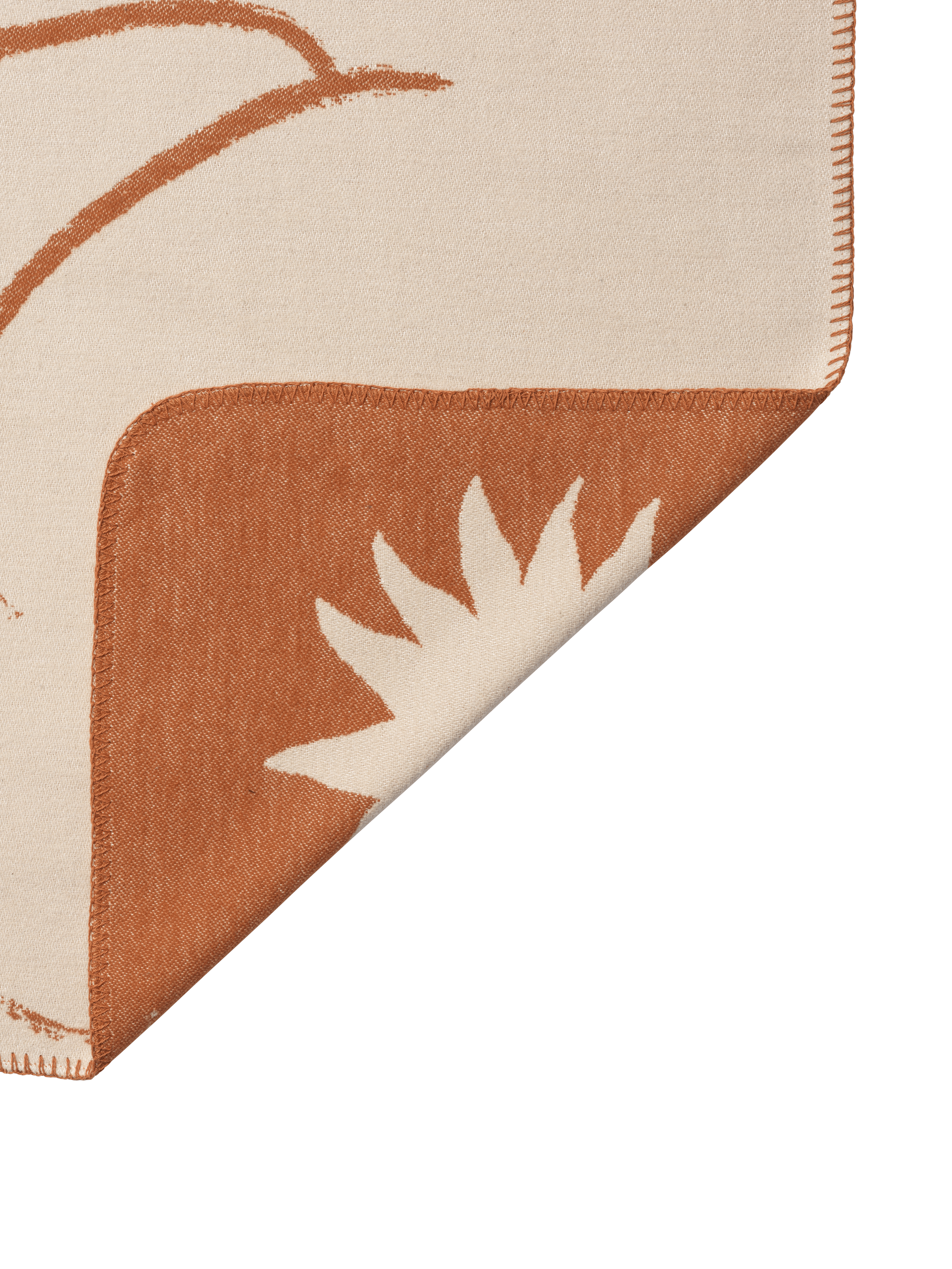 Kinderteppich SKYE ziegelrot mit beige