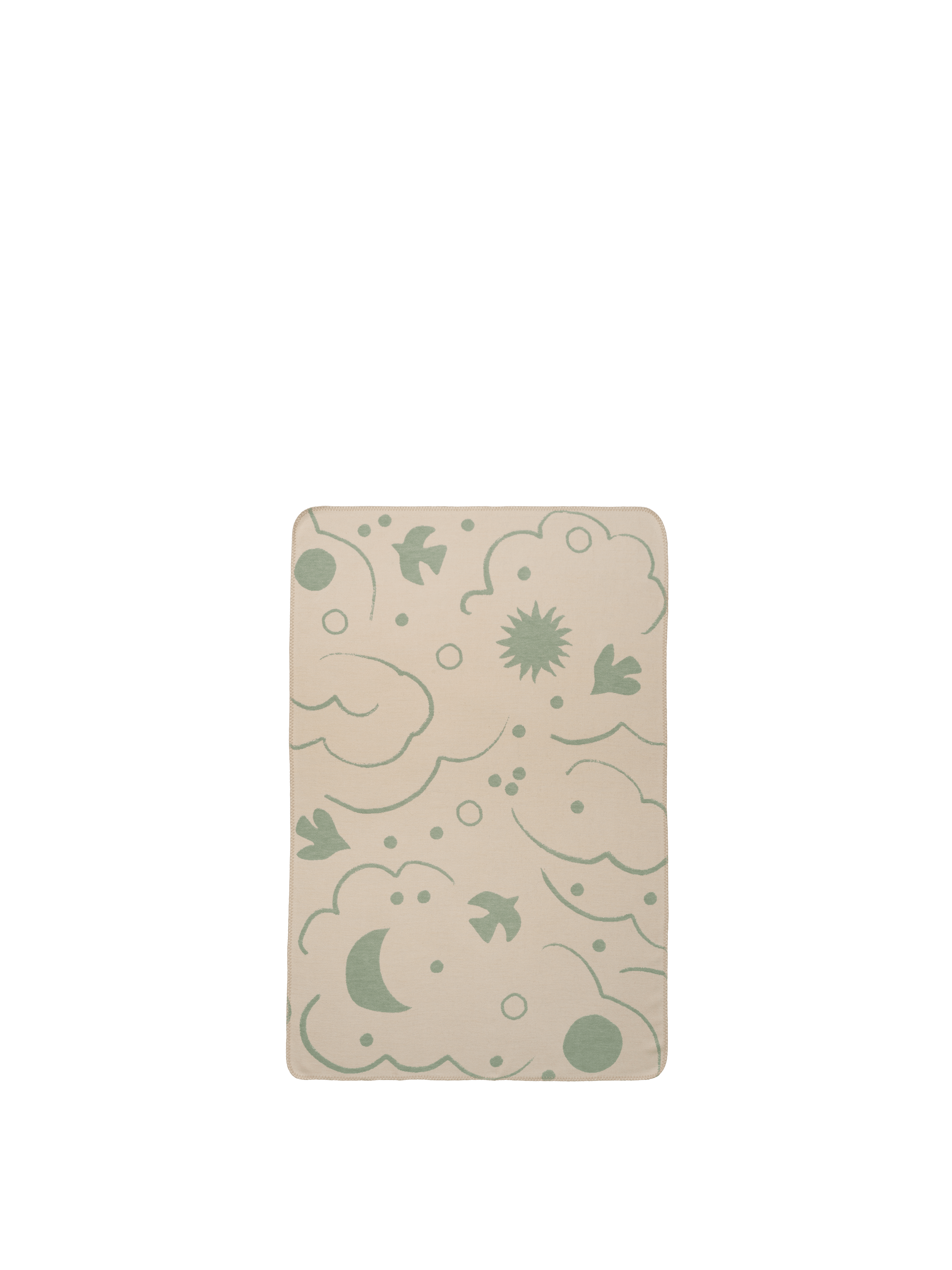Kinderteppich SKYE grün mit beige