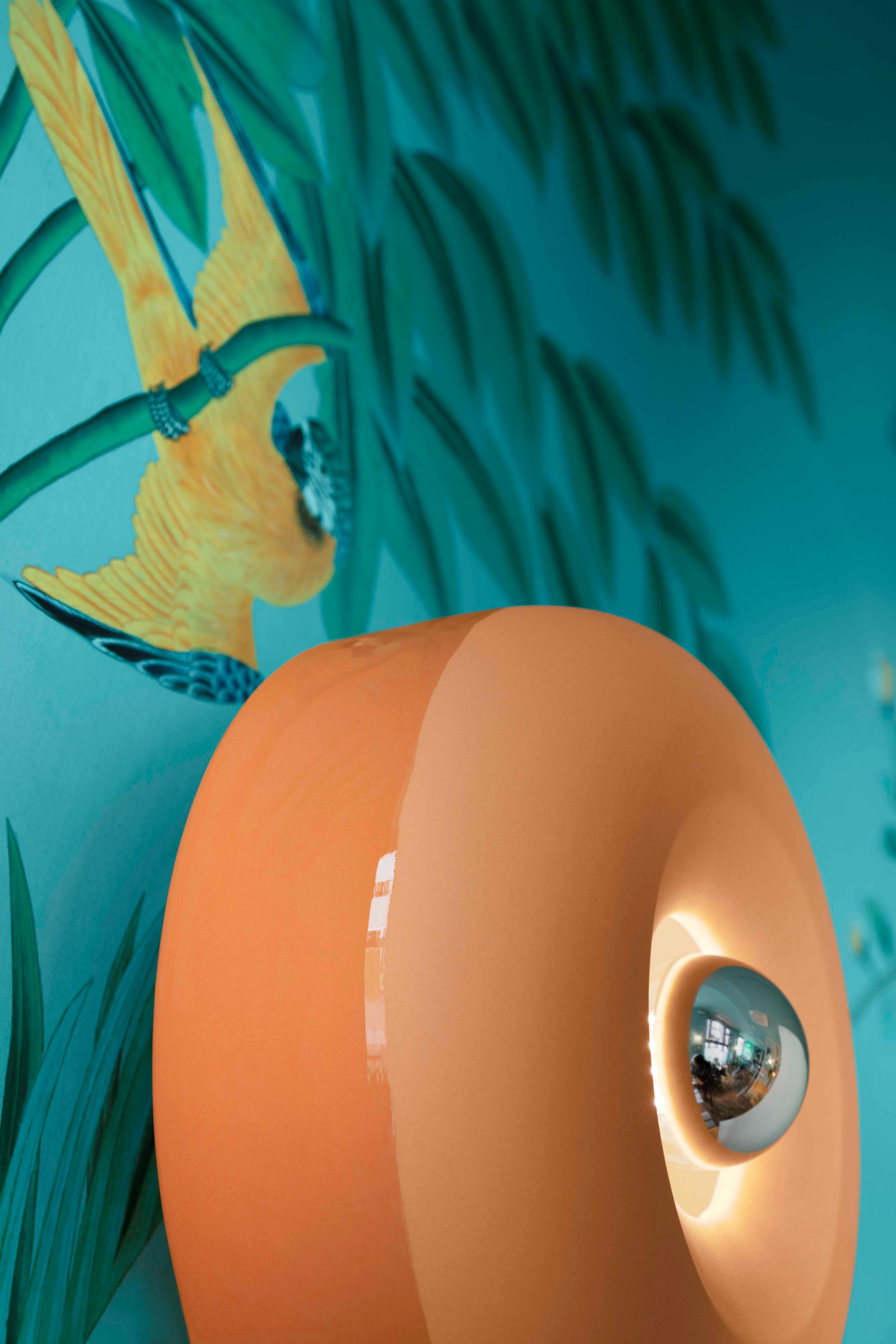 BELLOTA ceramic wall lamp in orange