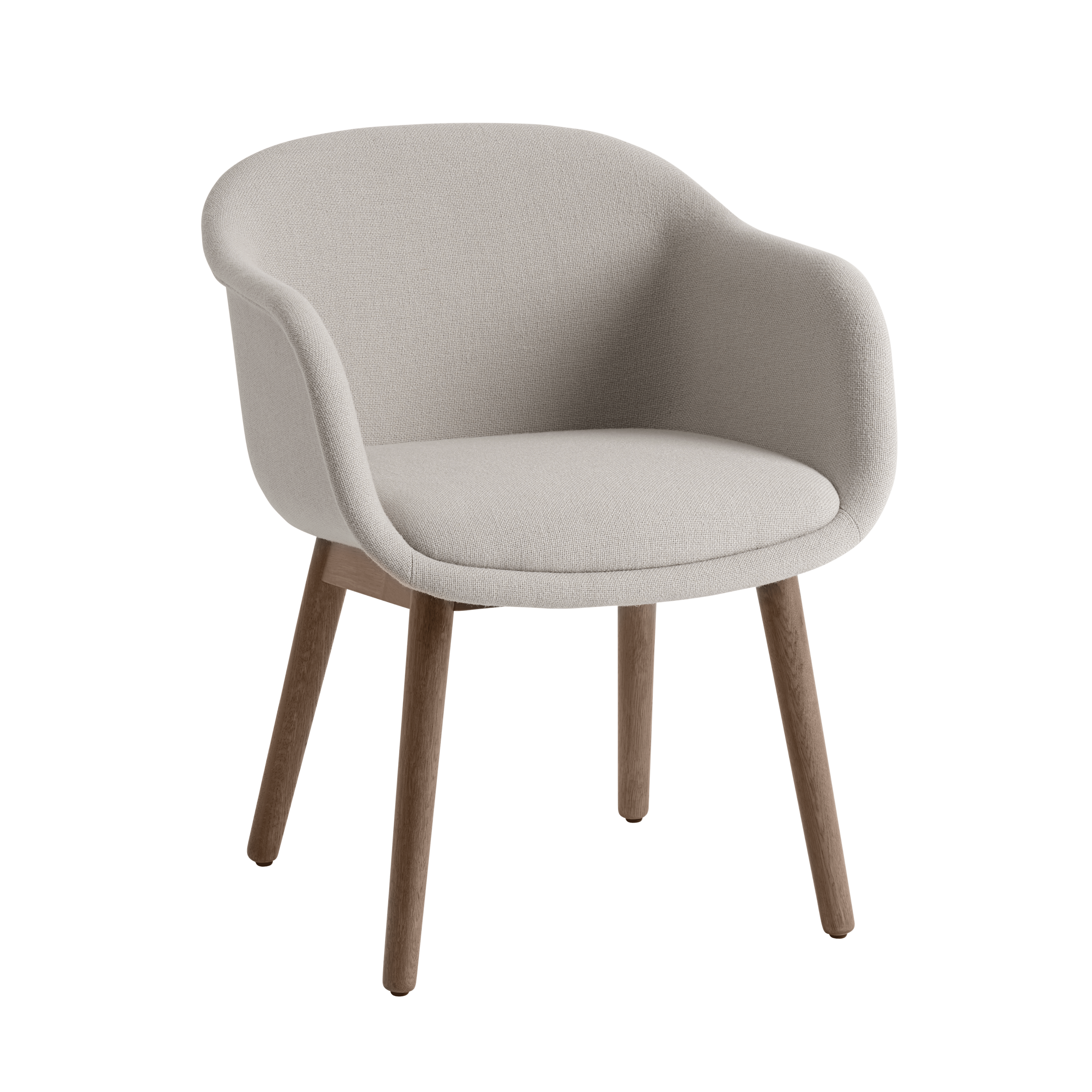 FIBER CONFERENCE Chair customized with wooden base