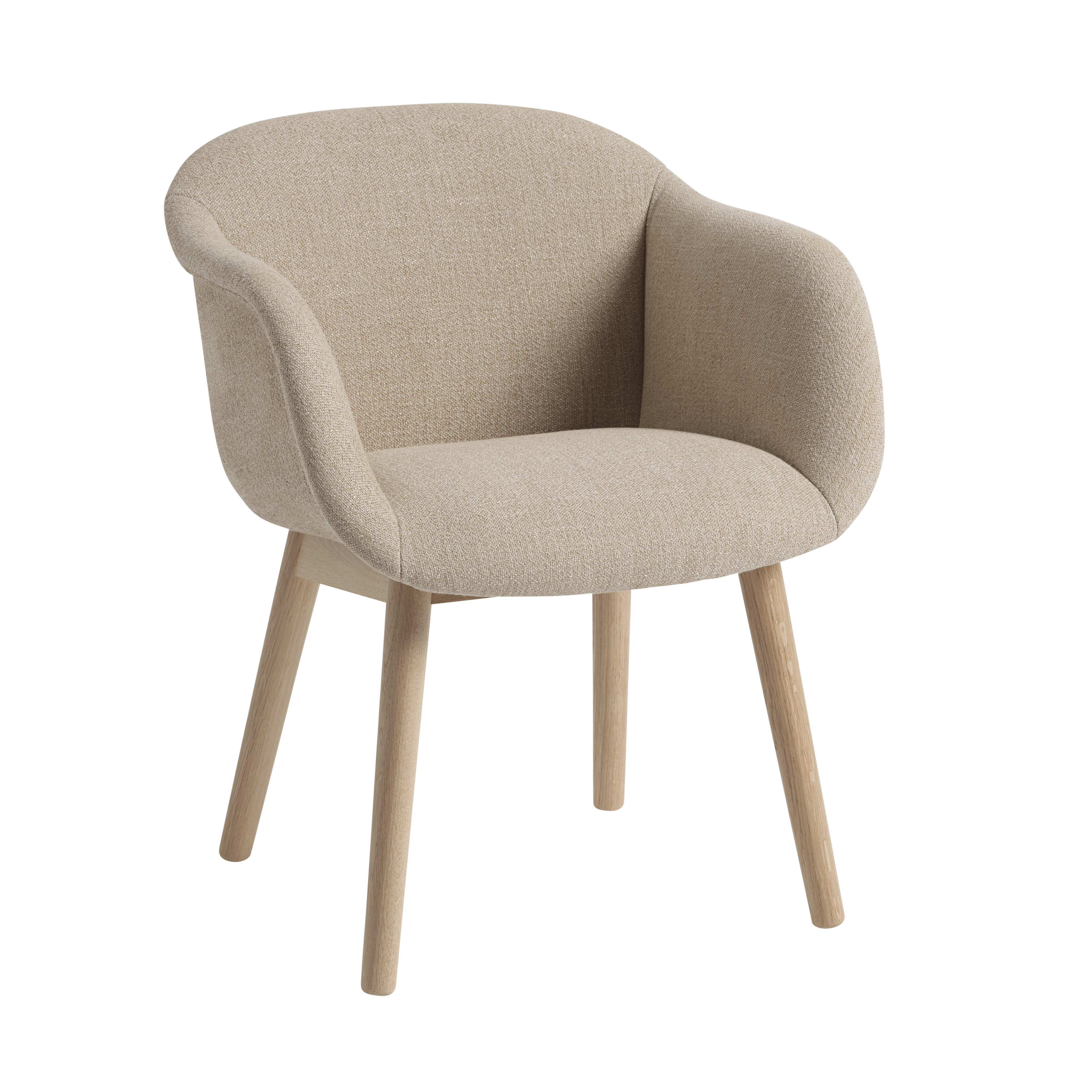 Geweven FIBER SOFT stoel gepersonaliseerd met houten basis