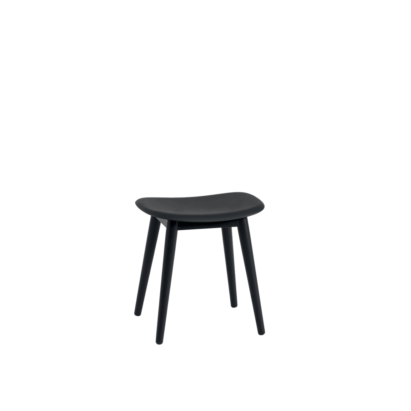 Personalisierter FIBER Hocker mit Holzuntergestell