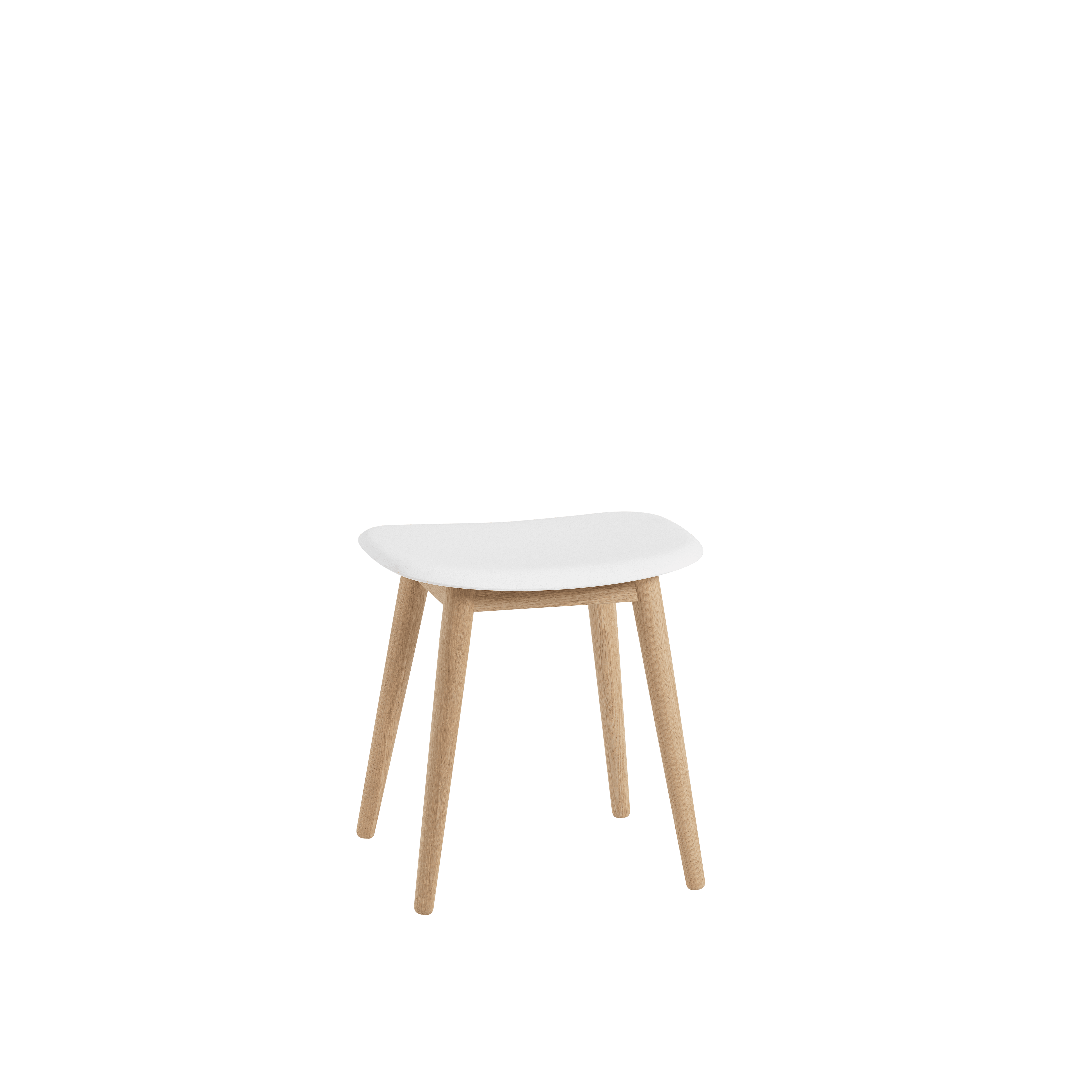 Personalisierter FIBER Hocker mit Holzuntergestell