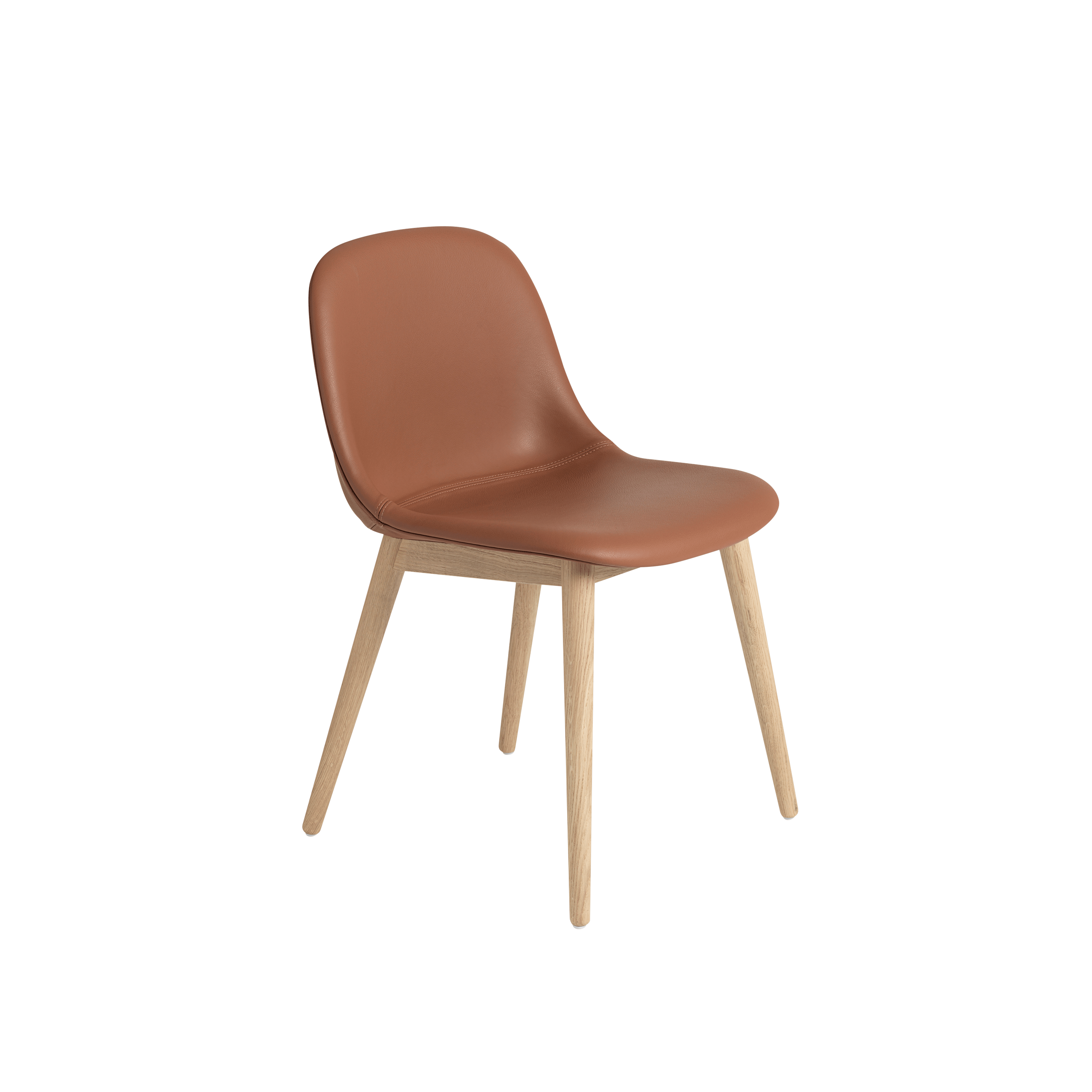 Gepersonaliseerde FIBER stoel met houten basis