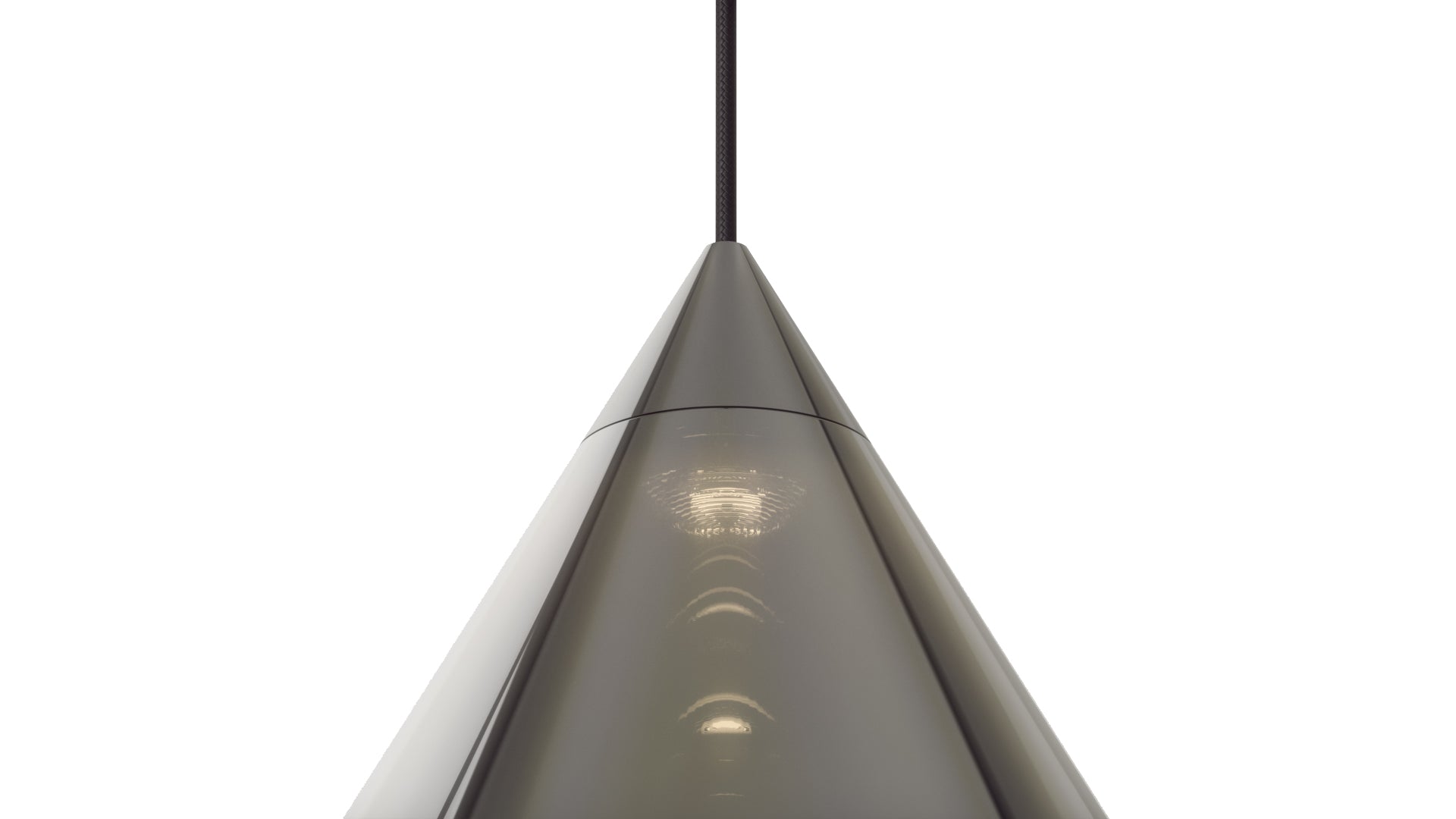 Lampa wisząca FLARE BEAD srebrny klosz