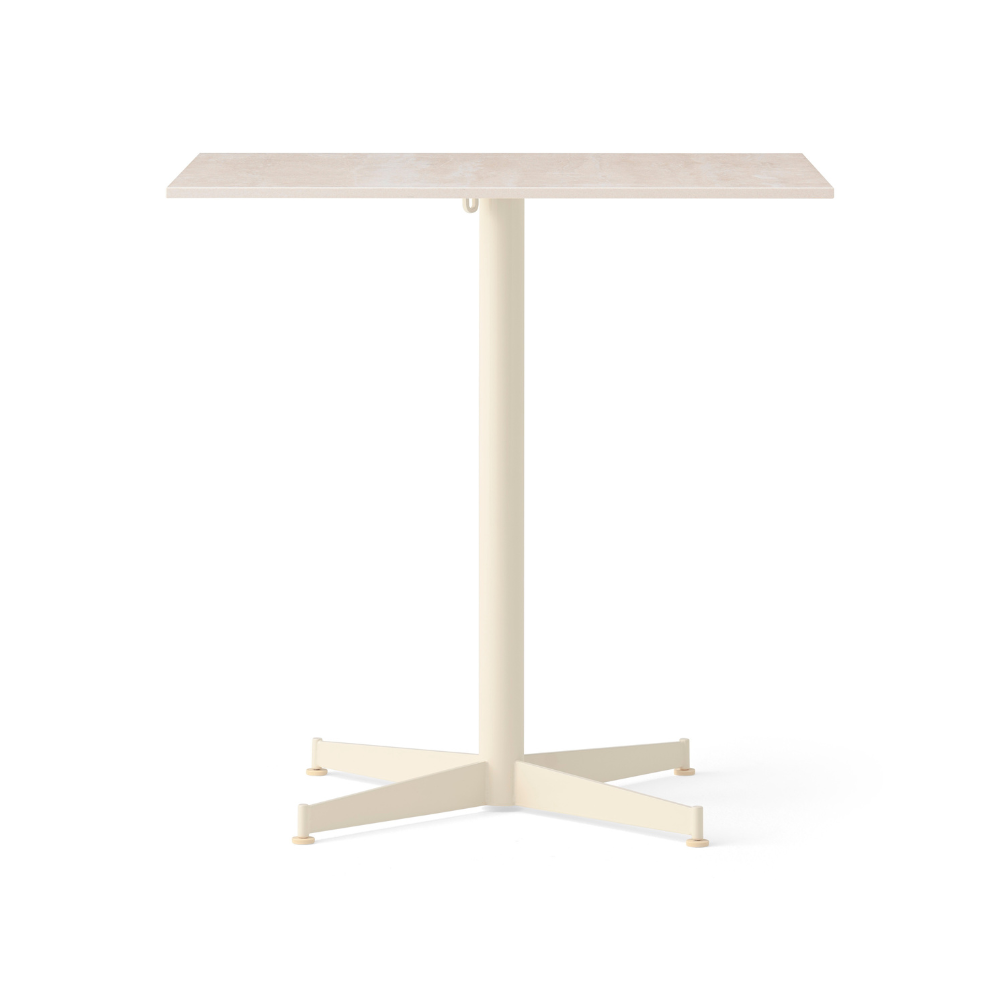 Koffietafel NOOK zandkleurige keramiek met een crèmekleurige basis