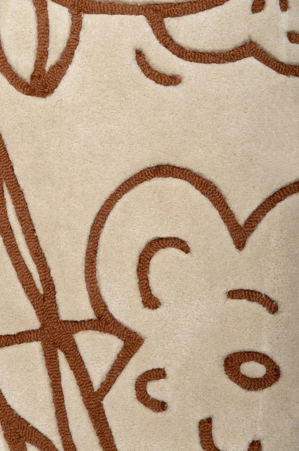 Vloerkleed FLORENCE beige met bruin