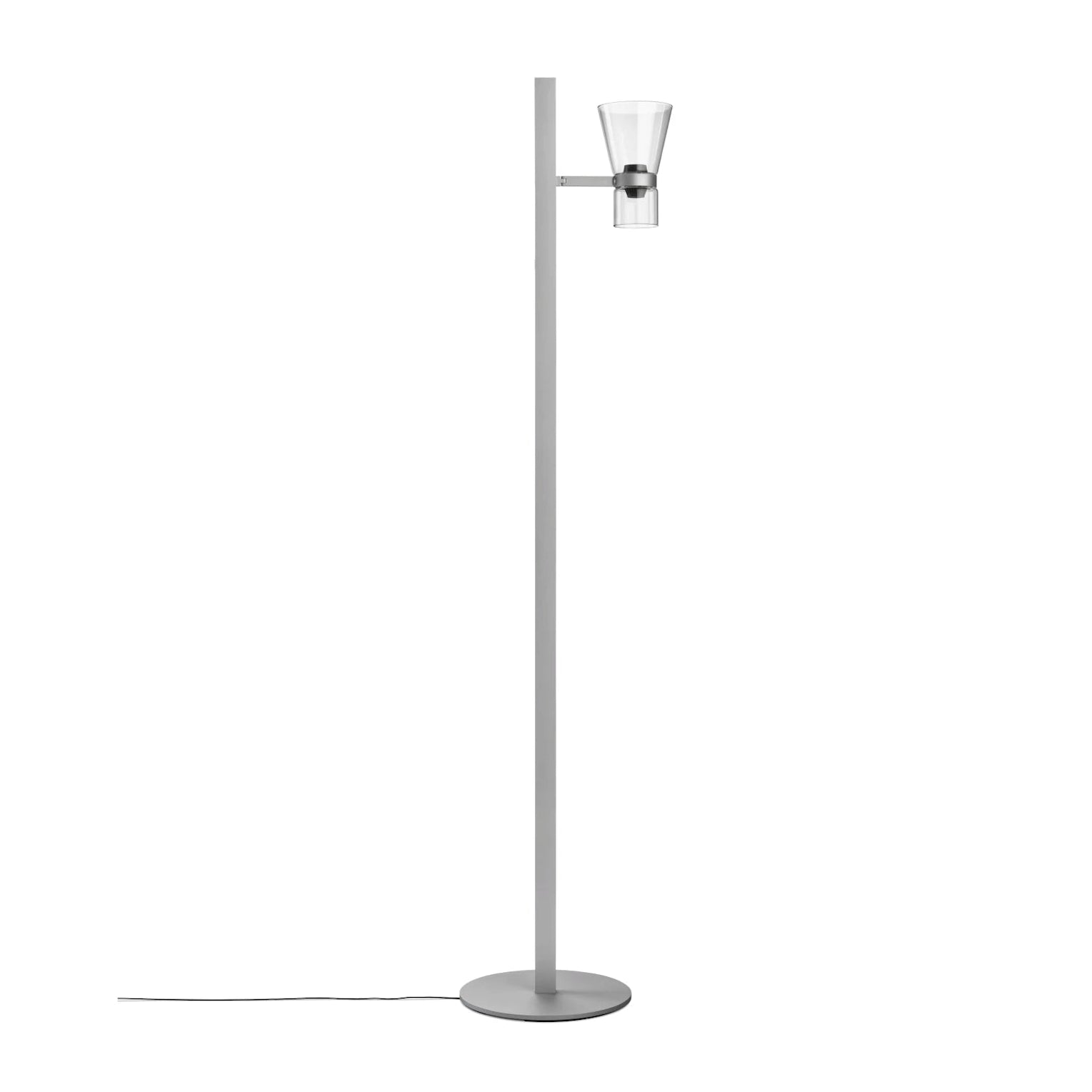 Vloerlamp NOCTURNE F1 CONE zilver
