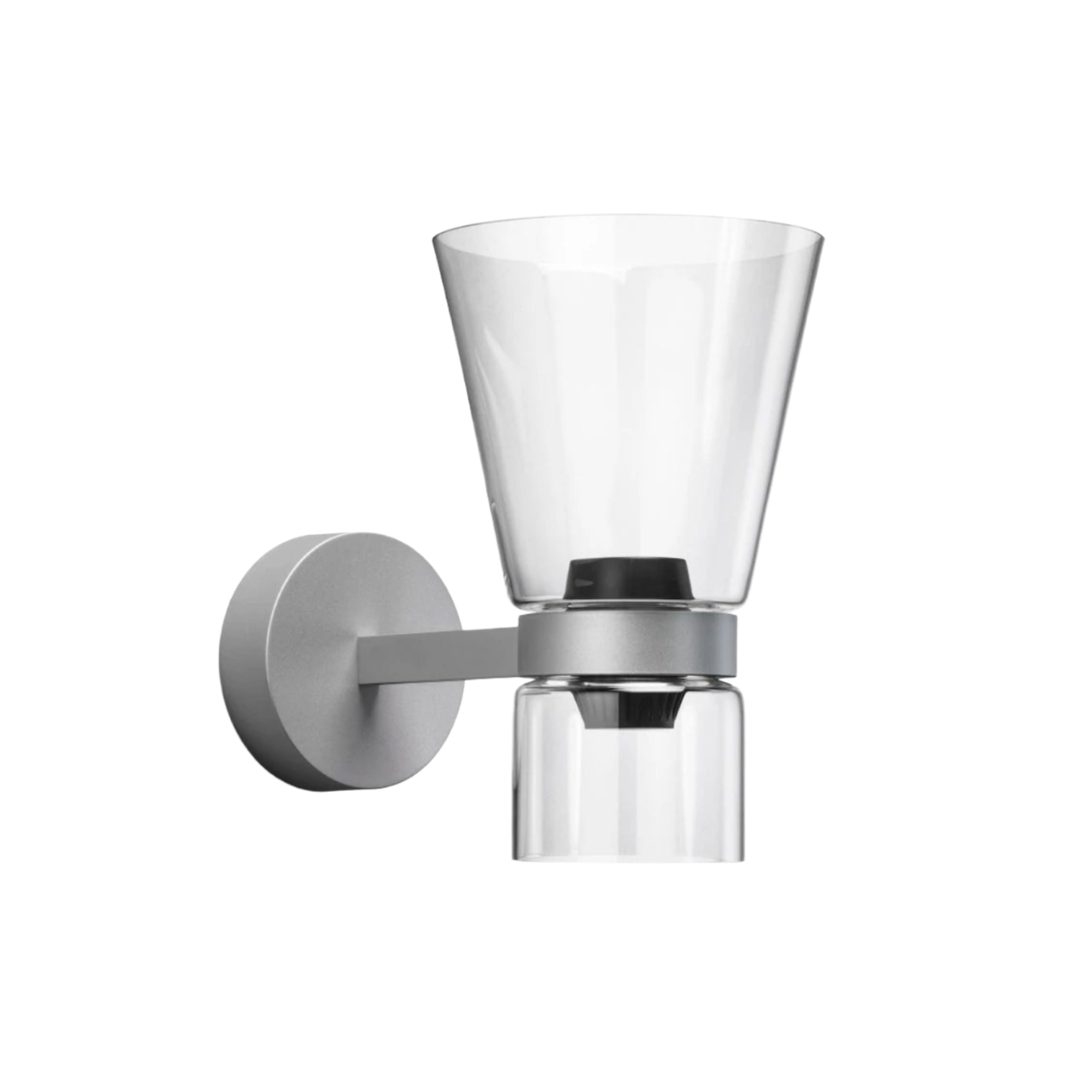 Wandlamp NOCTURNE CONE zilver