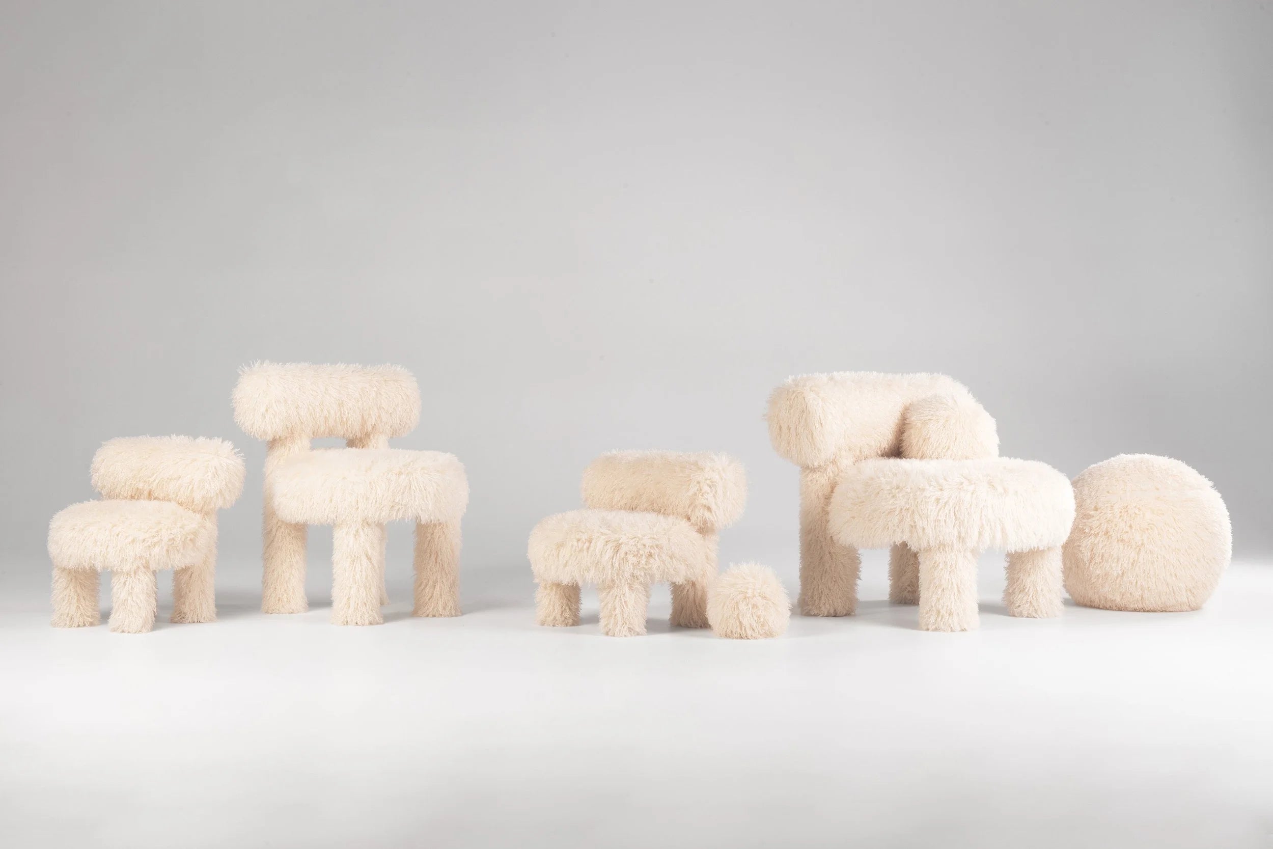 Sessel GROPIUS CS1 - FLUFFY EDITION Kunstfell