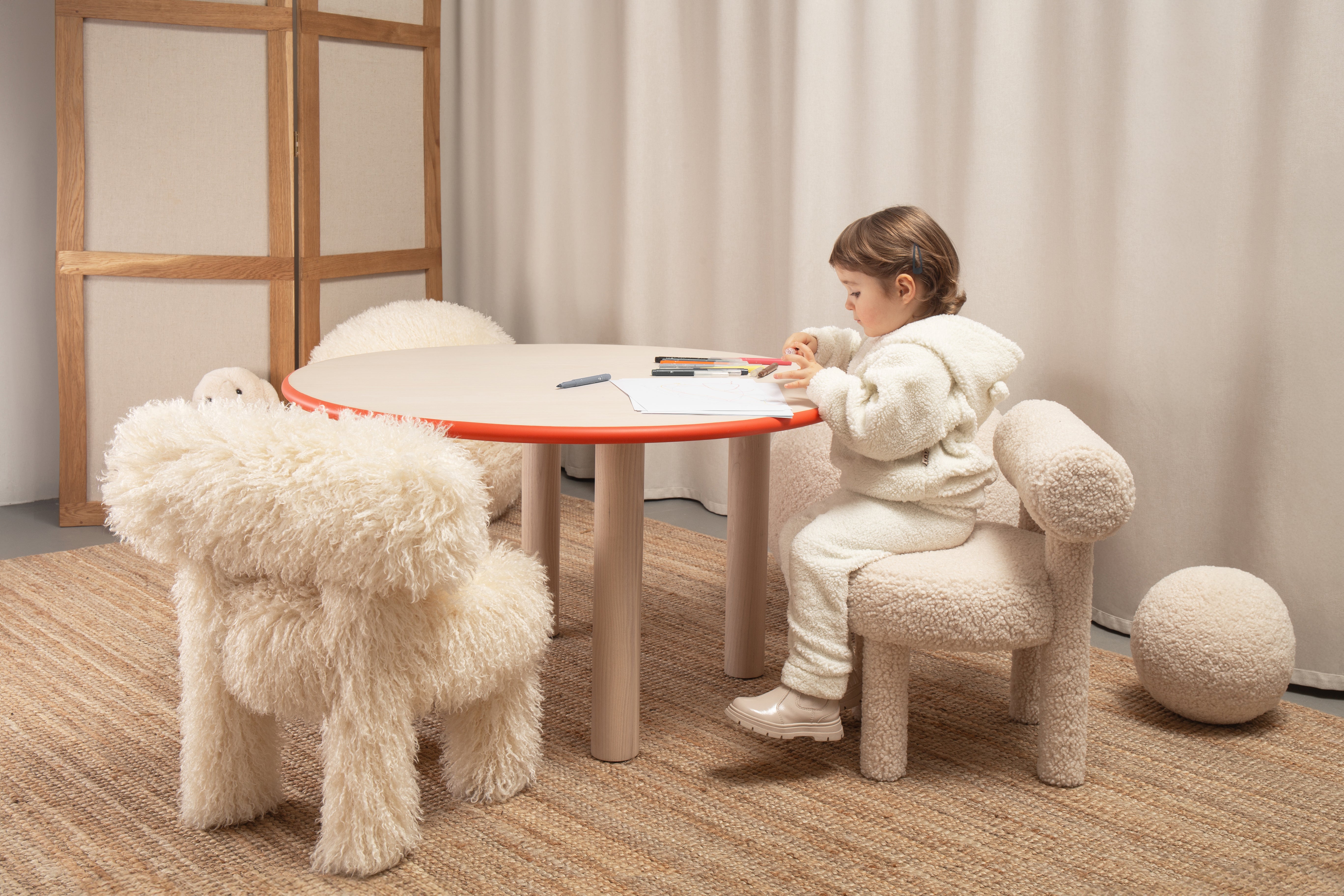 Kinderstoel BABY GROPIUS CS1 - FLUFFY EDITIE kunstbont