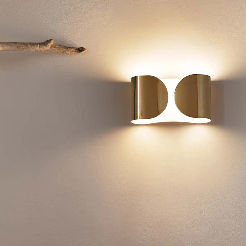 Lampa ścienna FOGLIO czarny nikiel