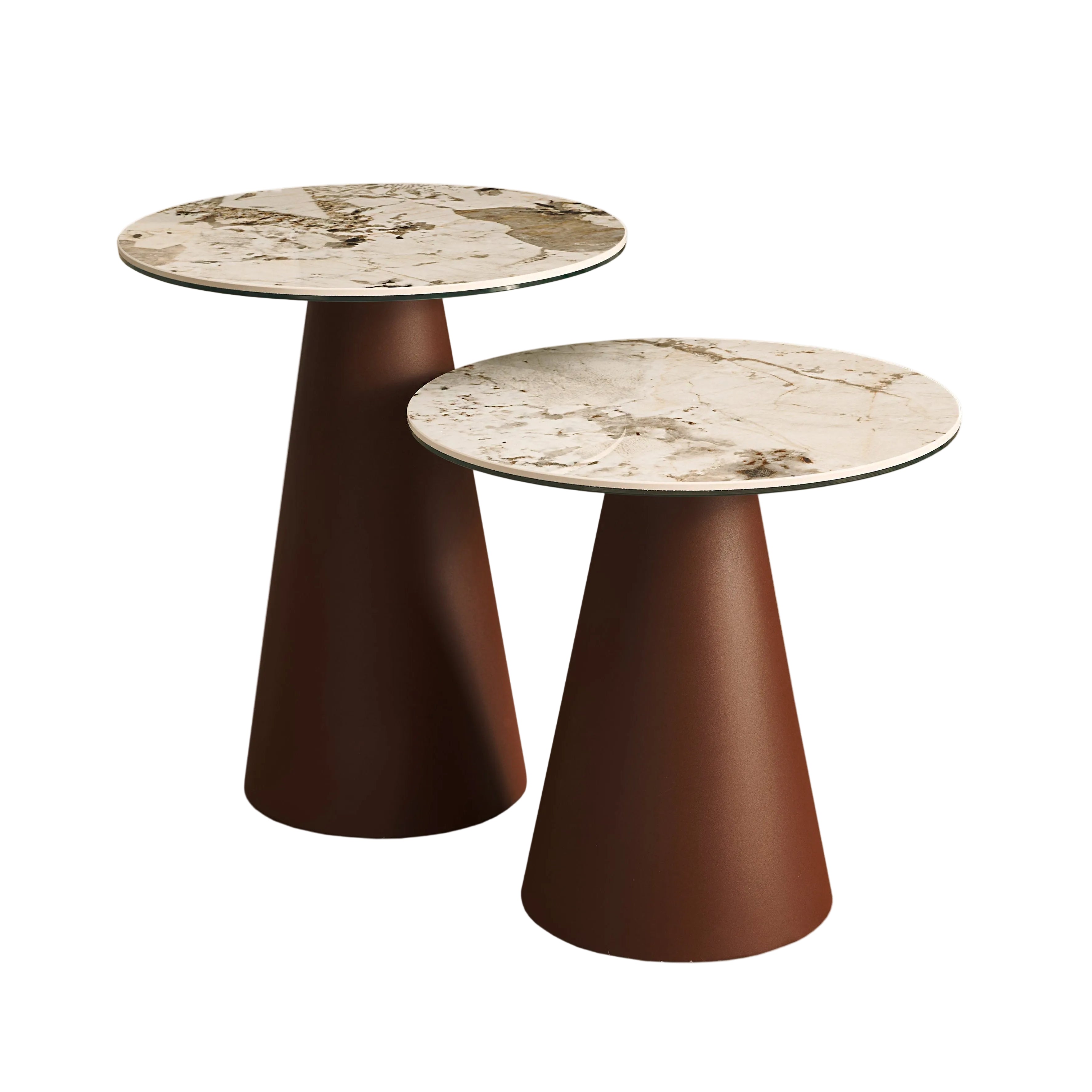 Bruine FUNGHI salontafel van kwartssteen