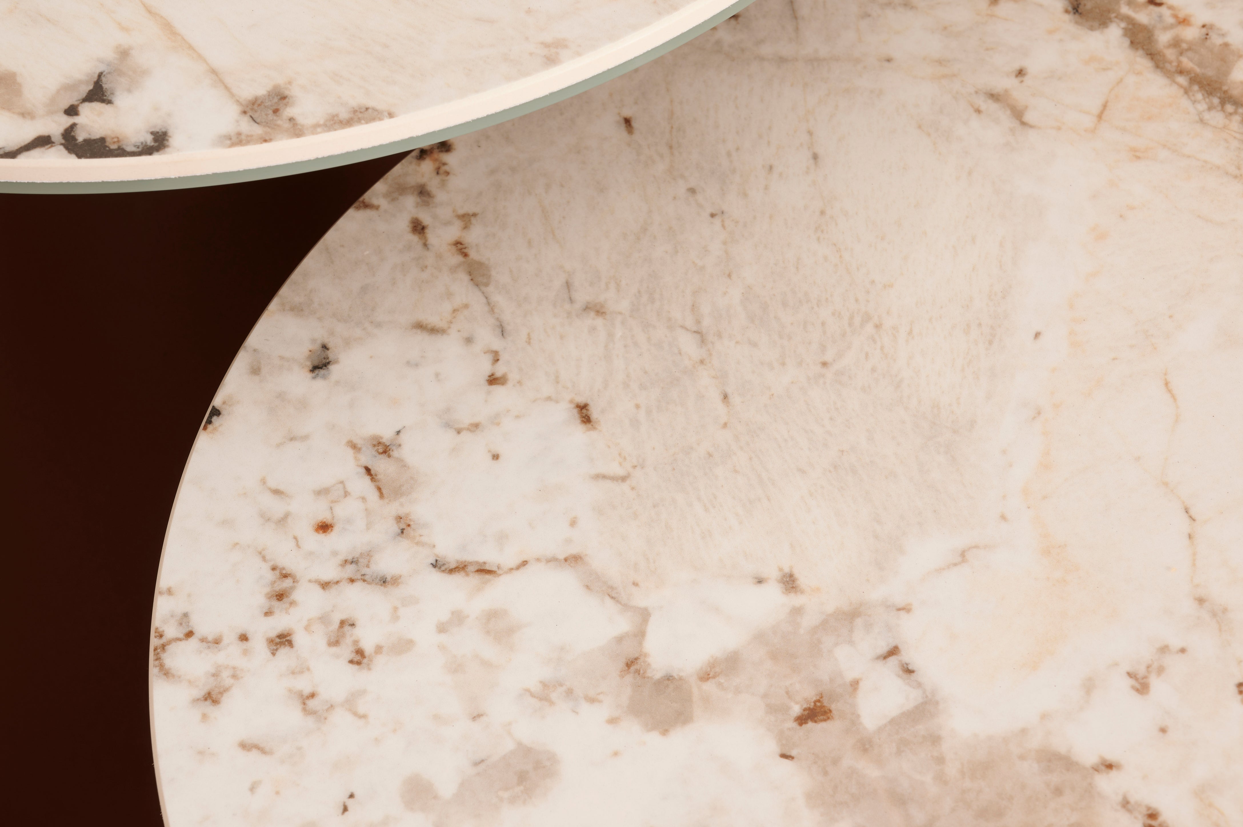 Bruine FUNGHI salontafel van kwartssteen