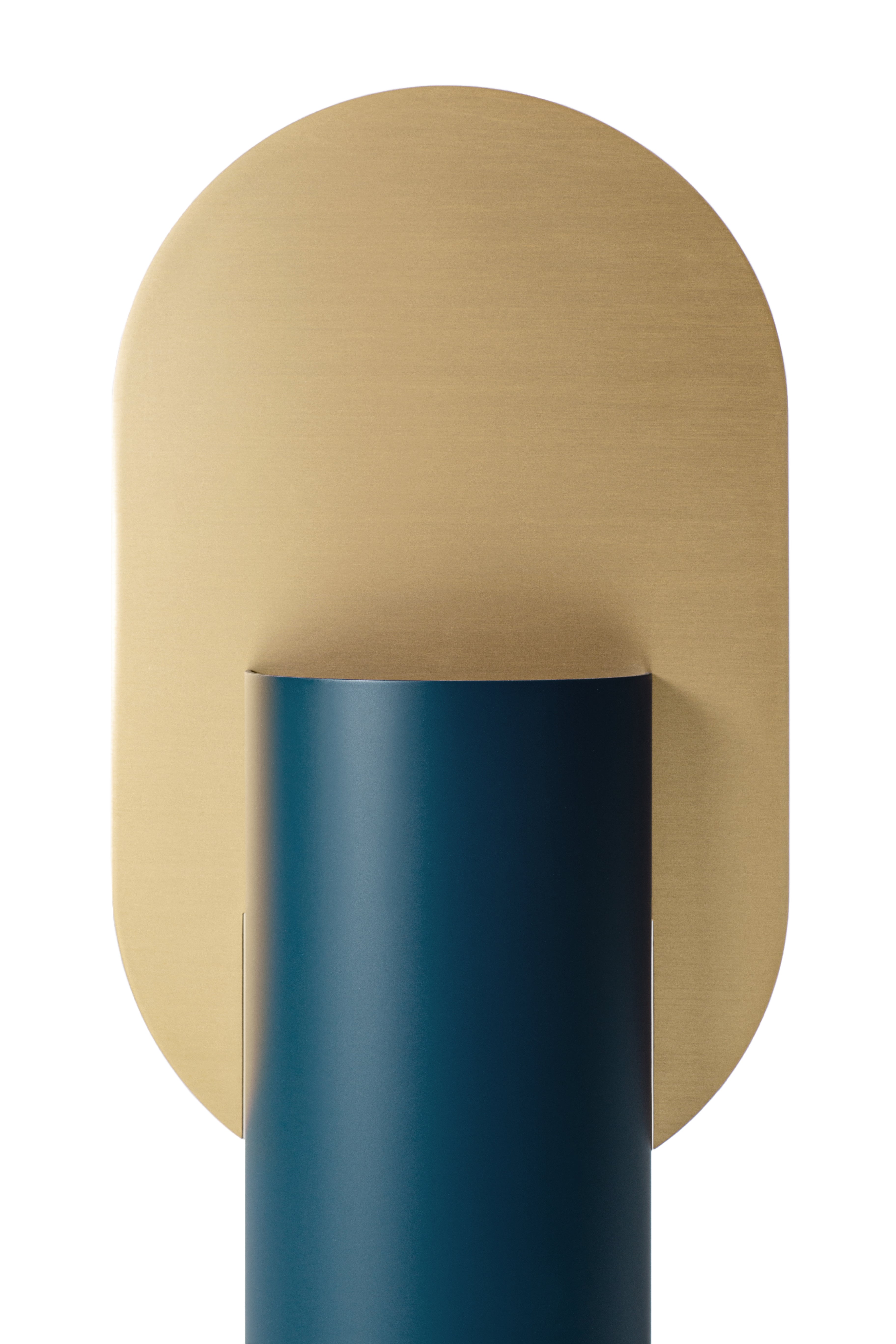 GENKE Blue Vase with Brass