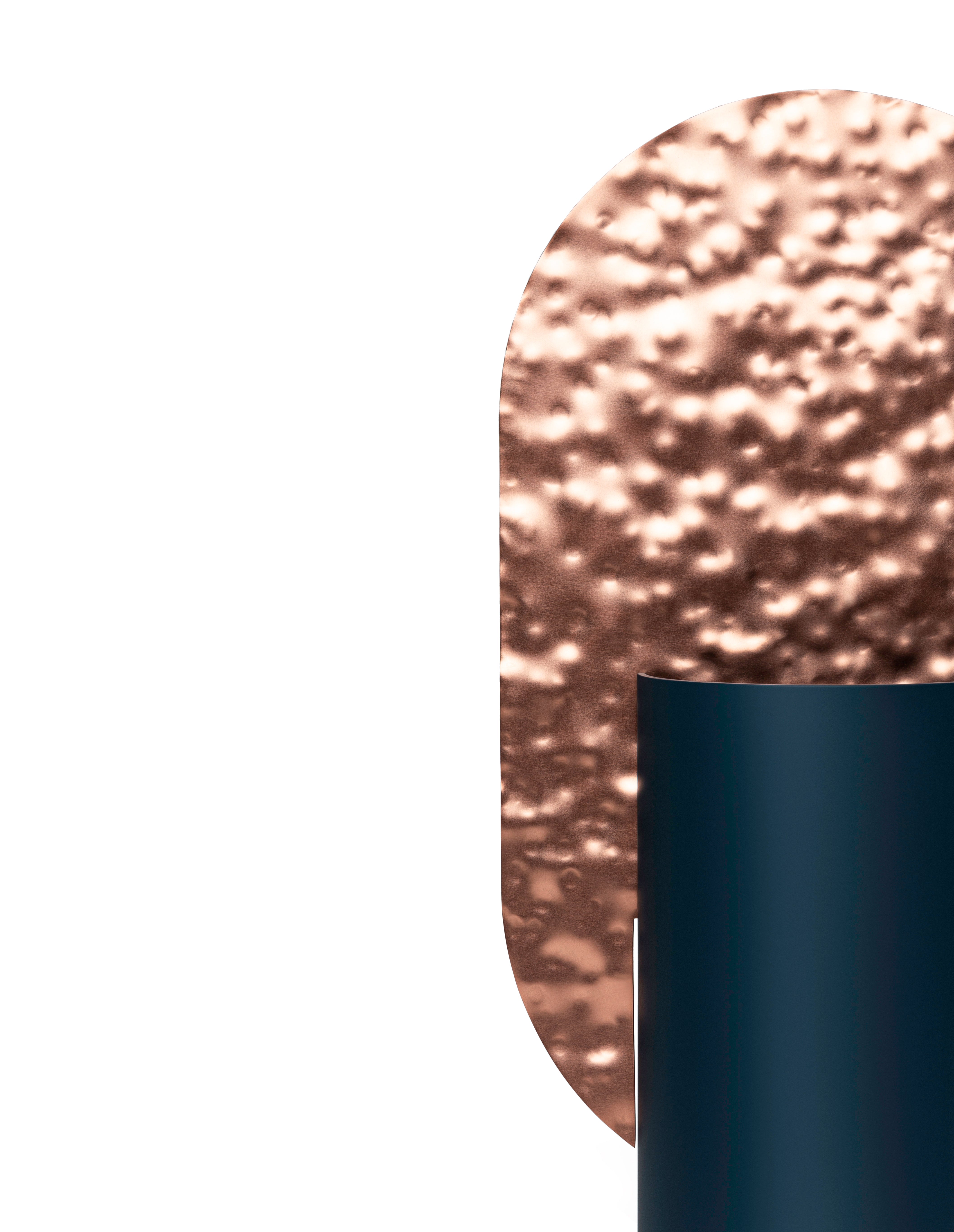 GENKE Vase - NUMBERED EDITION cobalt blue with copper